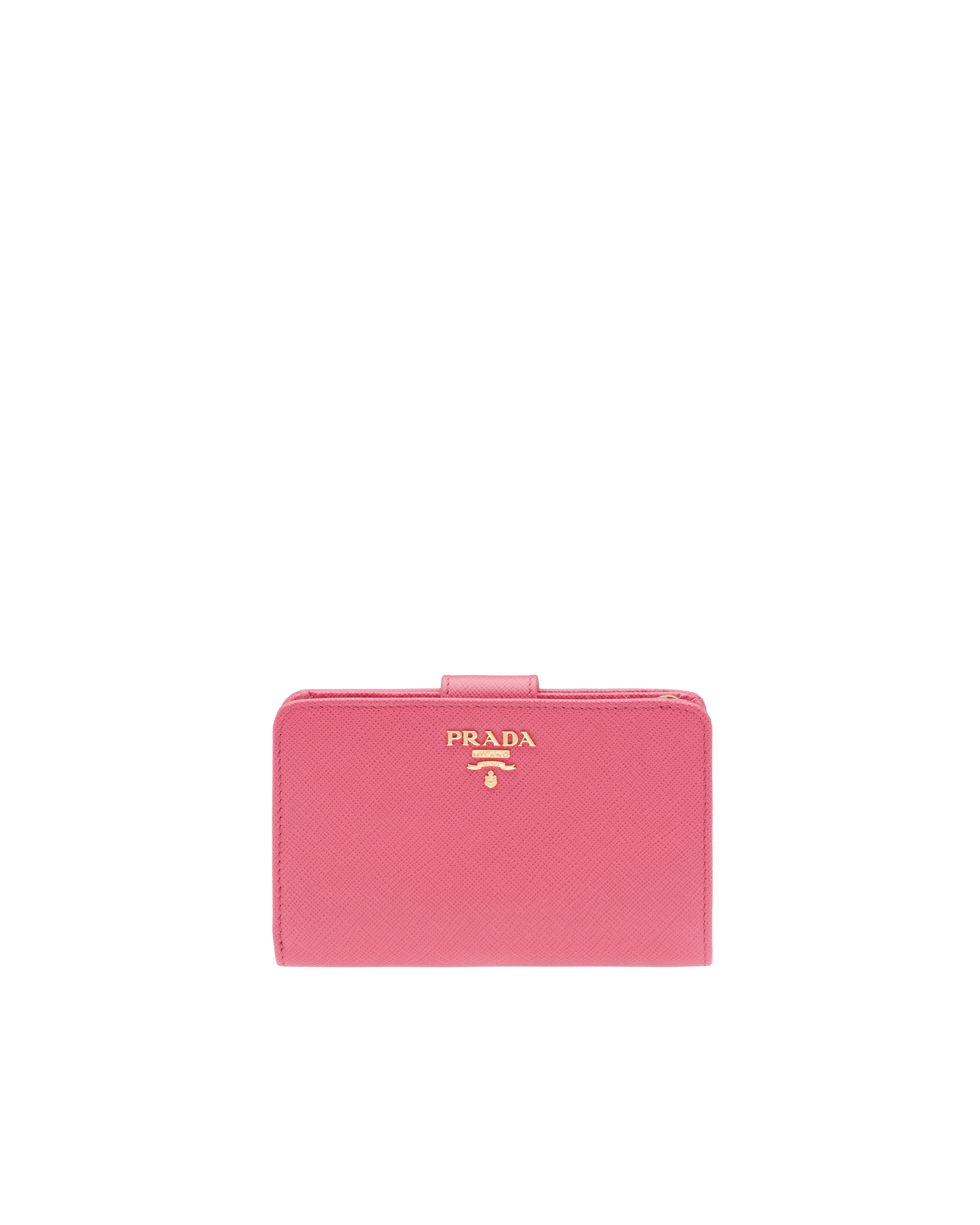 prada small wallet pink