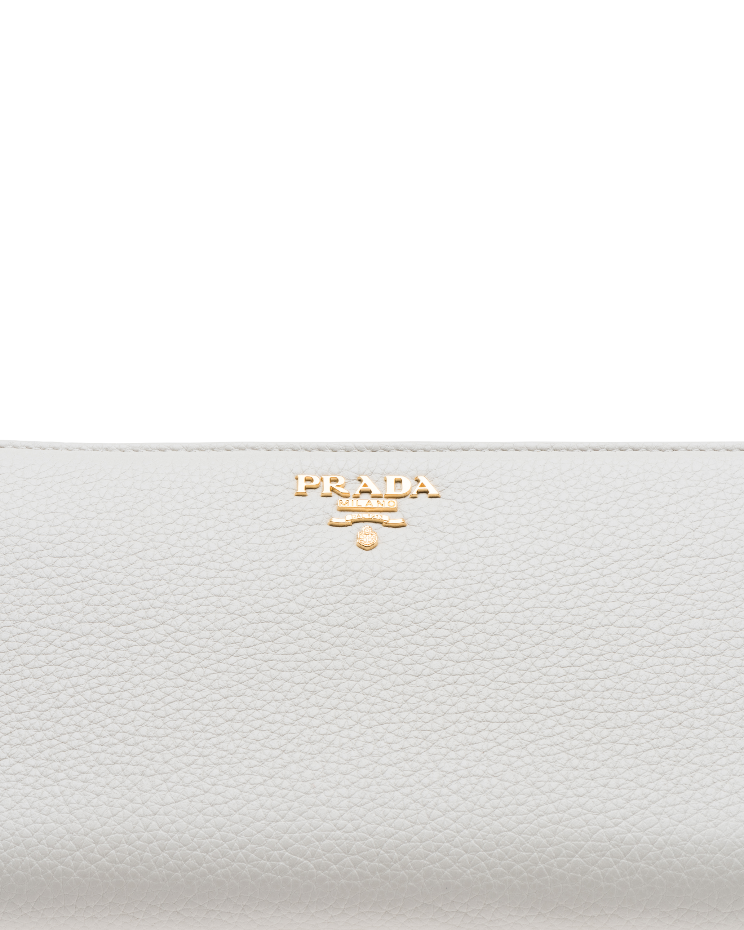 white prada wallet