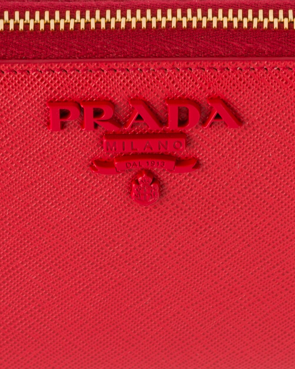 prada saffiano leather tab wallet
