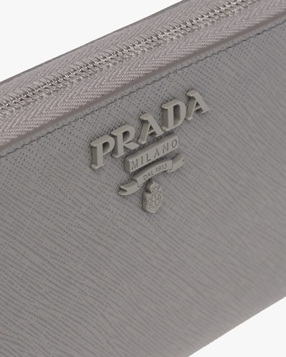 prada wallet silver