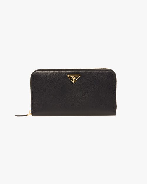 prada black wallet