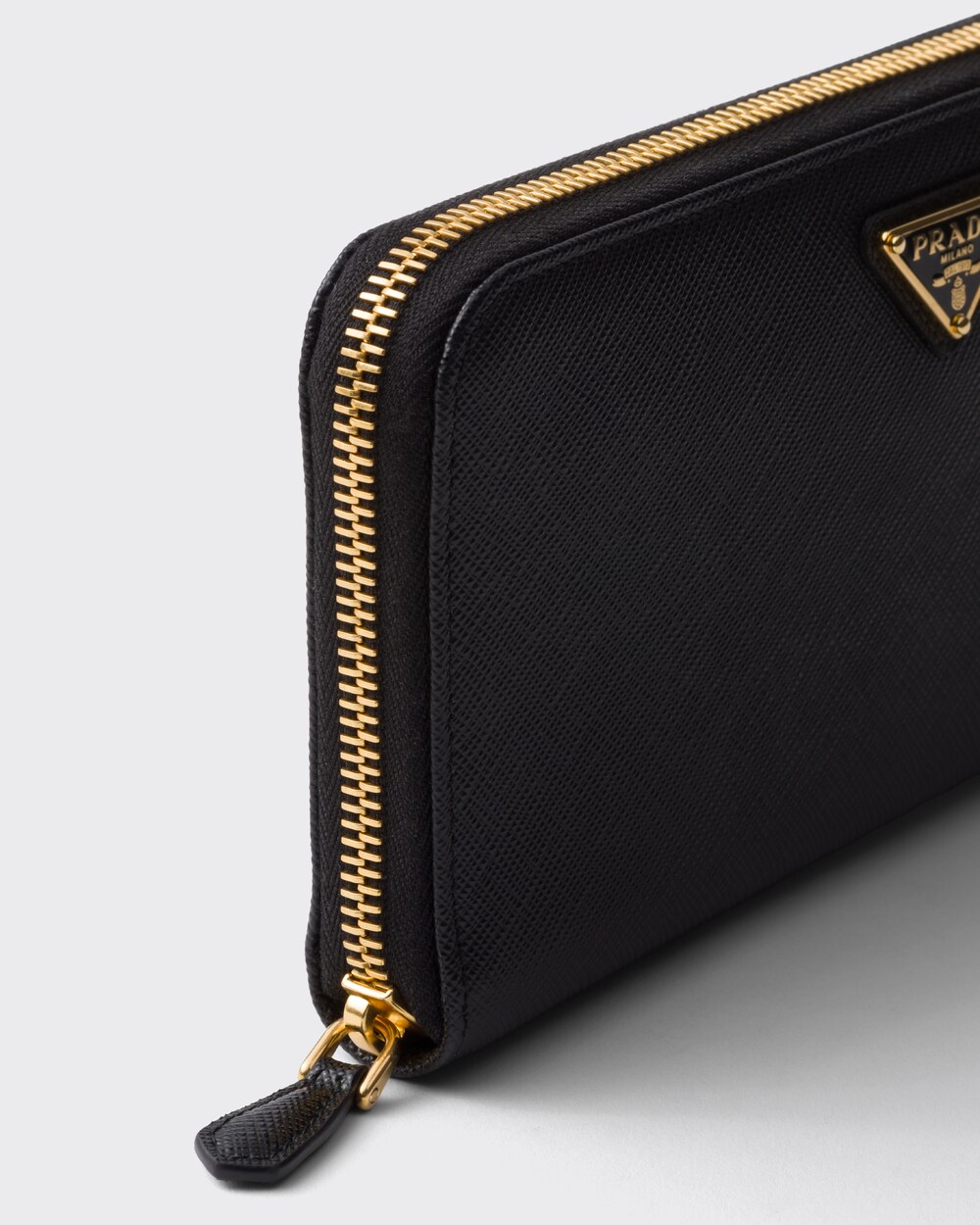 Black Large Saffiano Leather Wallet | Prada
