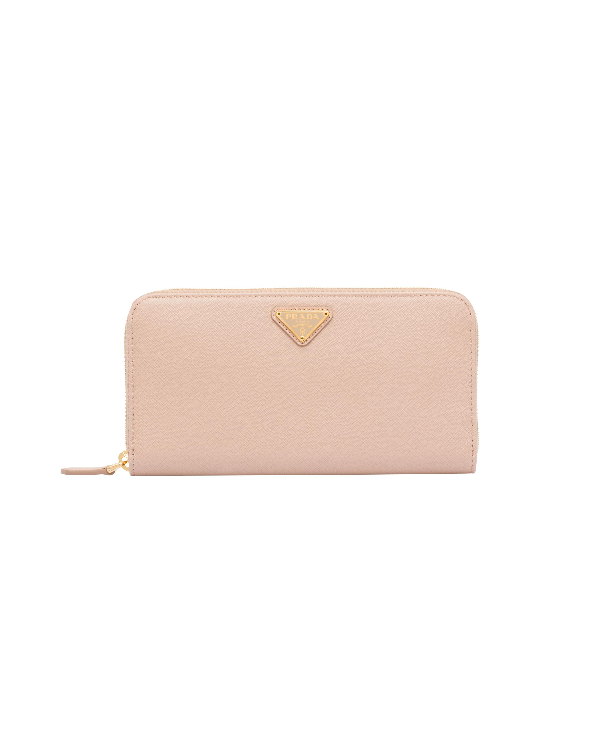 Prada Large Saffiano Leather Wallet In Pink