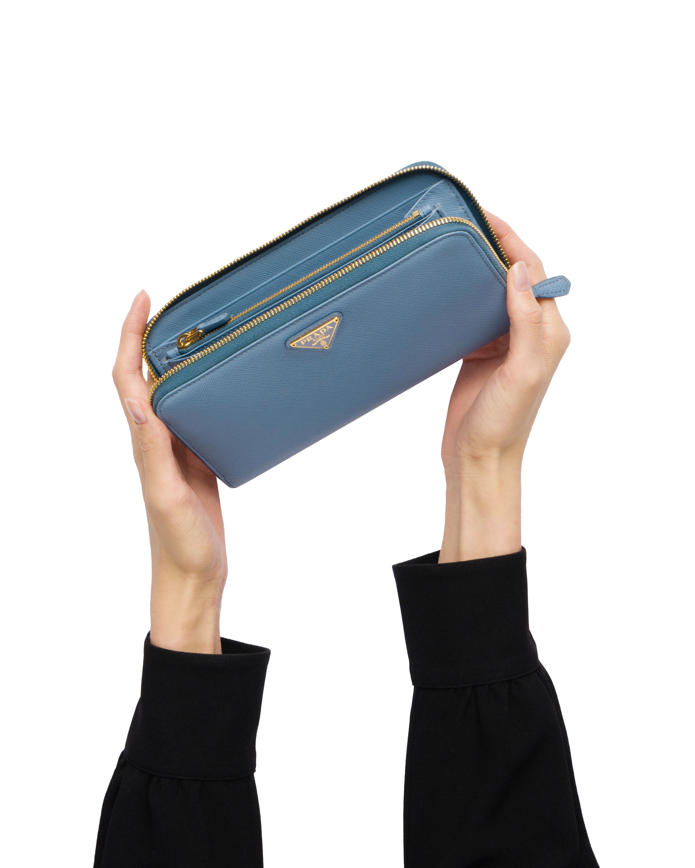 prada checkbook wallet