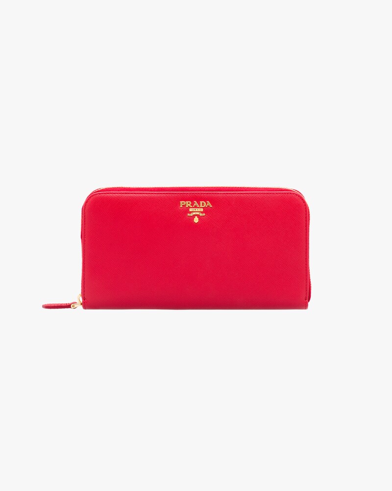 prada wallet red