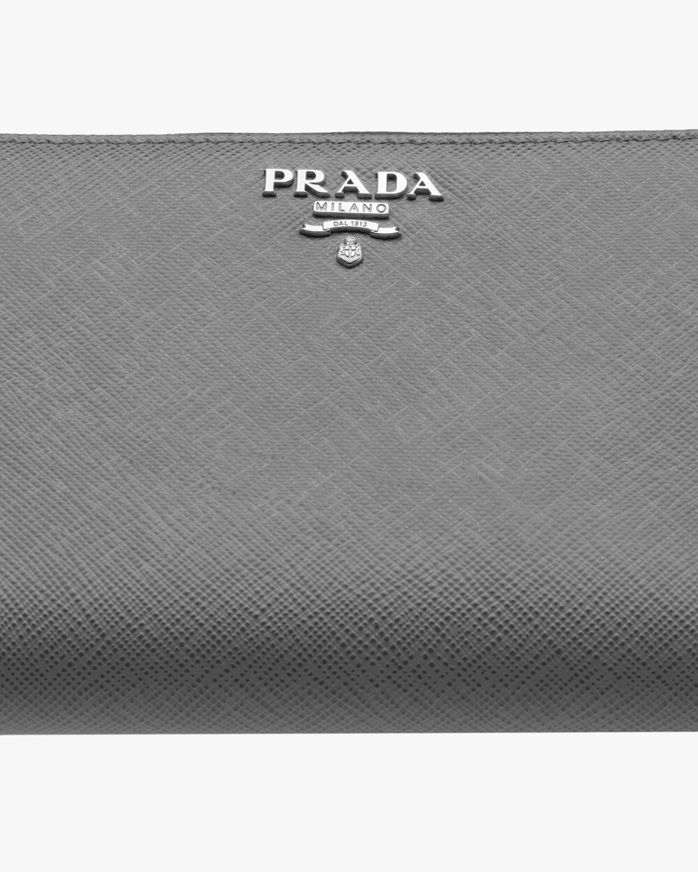 prada silver wallet