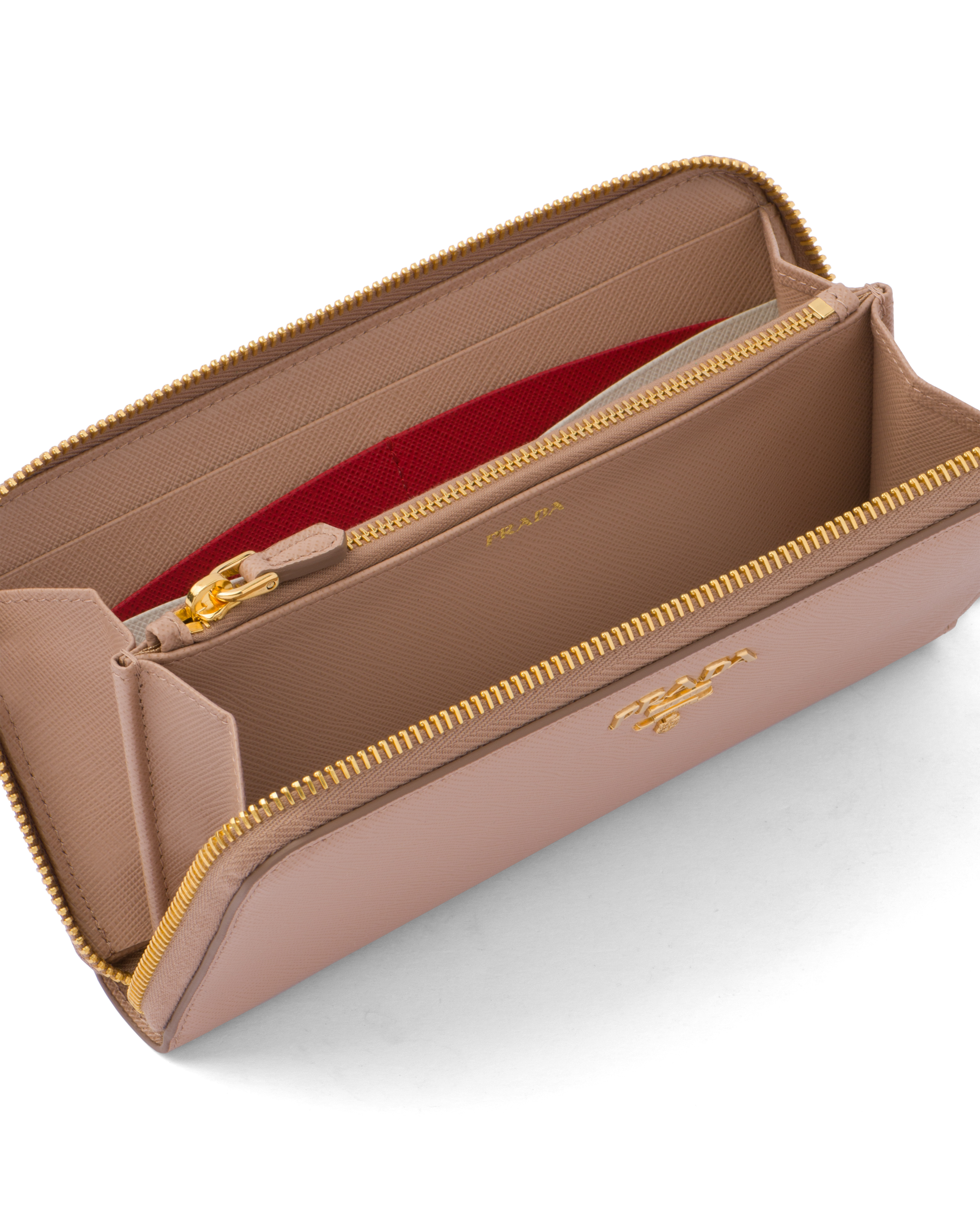 超歓迎された Prada長財布 サフィアーノ ゴールドメタル バイカラー ピンク オフホワイト ファッション小物 Www Thjodfelagid Is