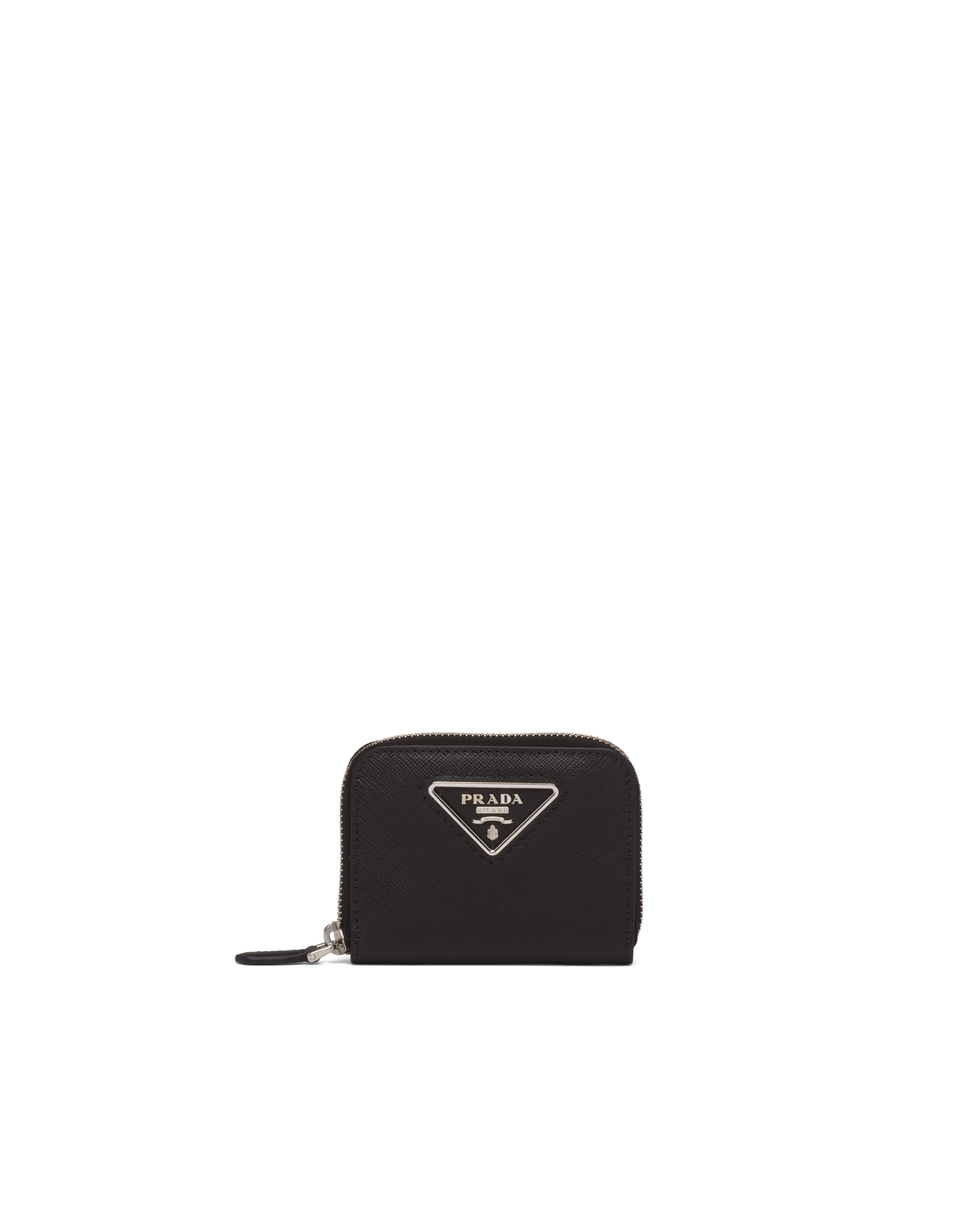 Saffiano and leather coin purse | Prada