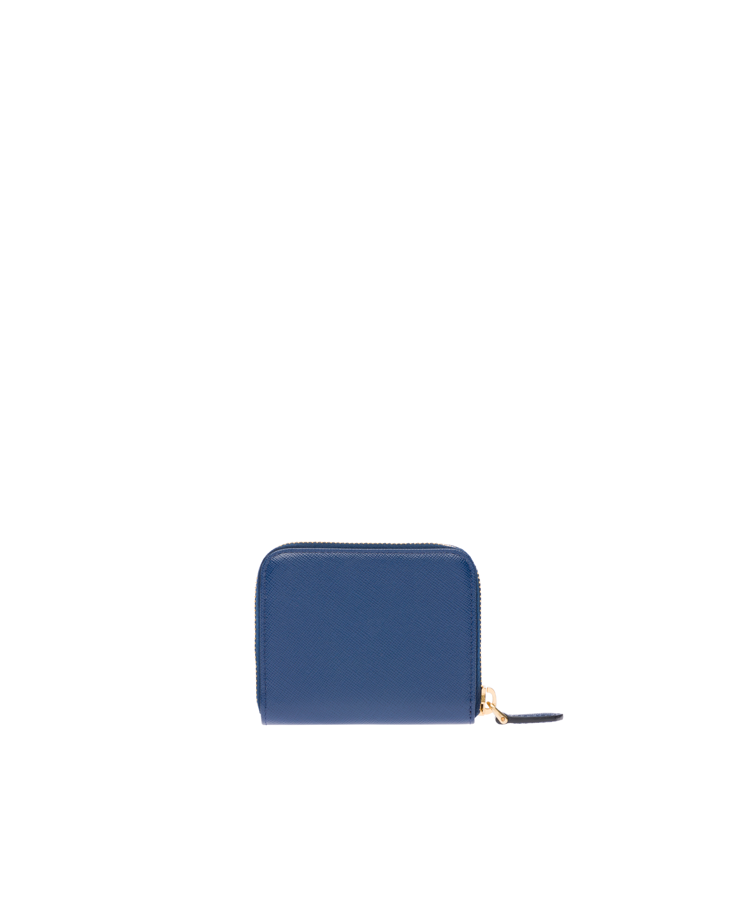 blue leather coin purse