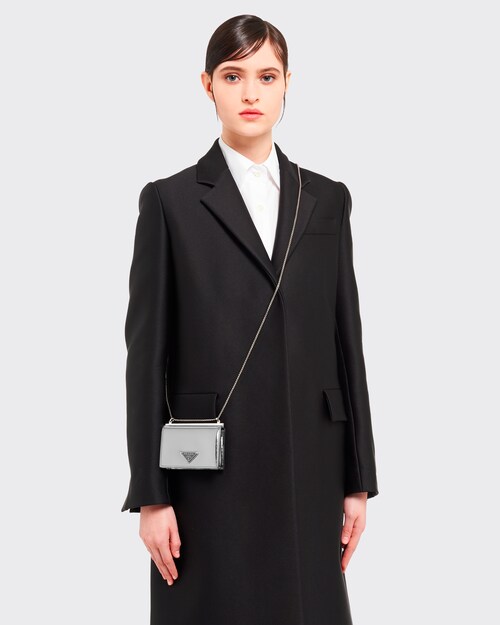 Prada brushed leather card holder clearance