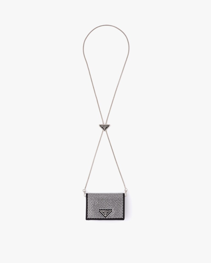 prada card holder with strap