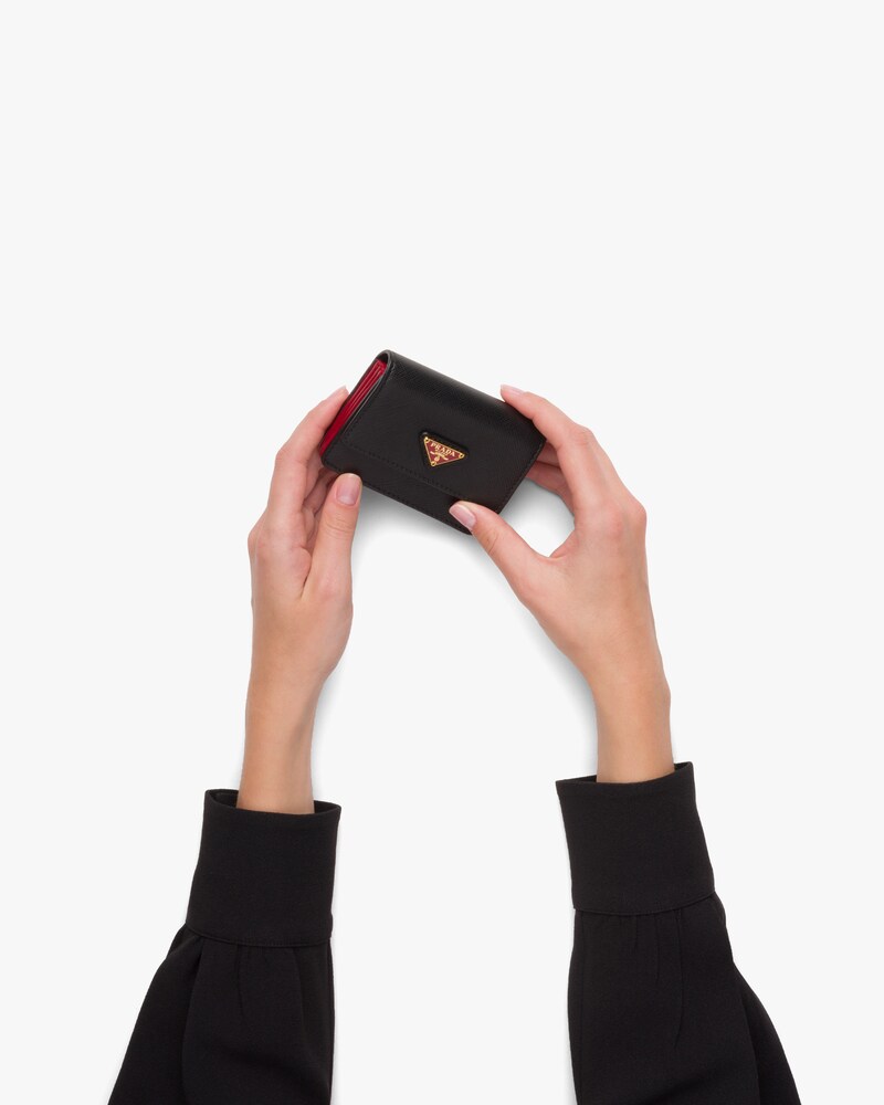 prada card holder red