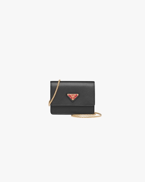 prada leather card holder
