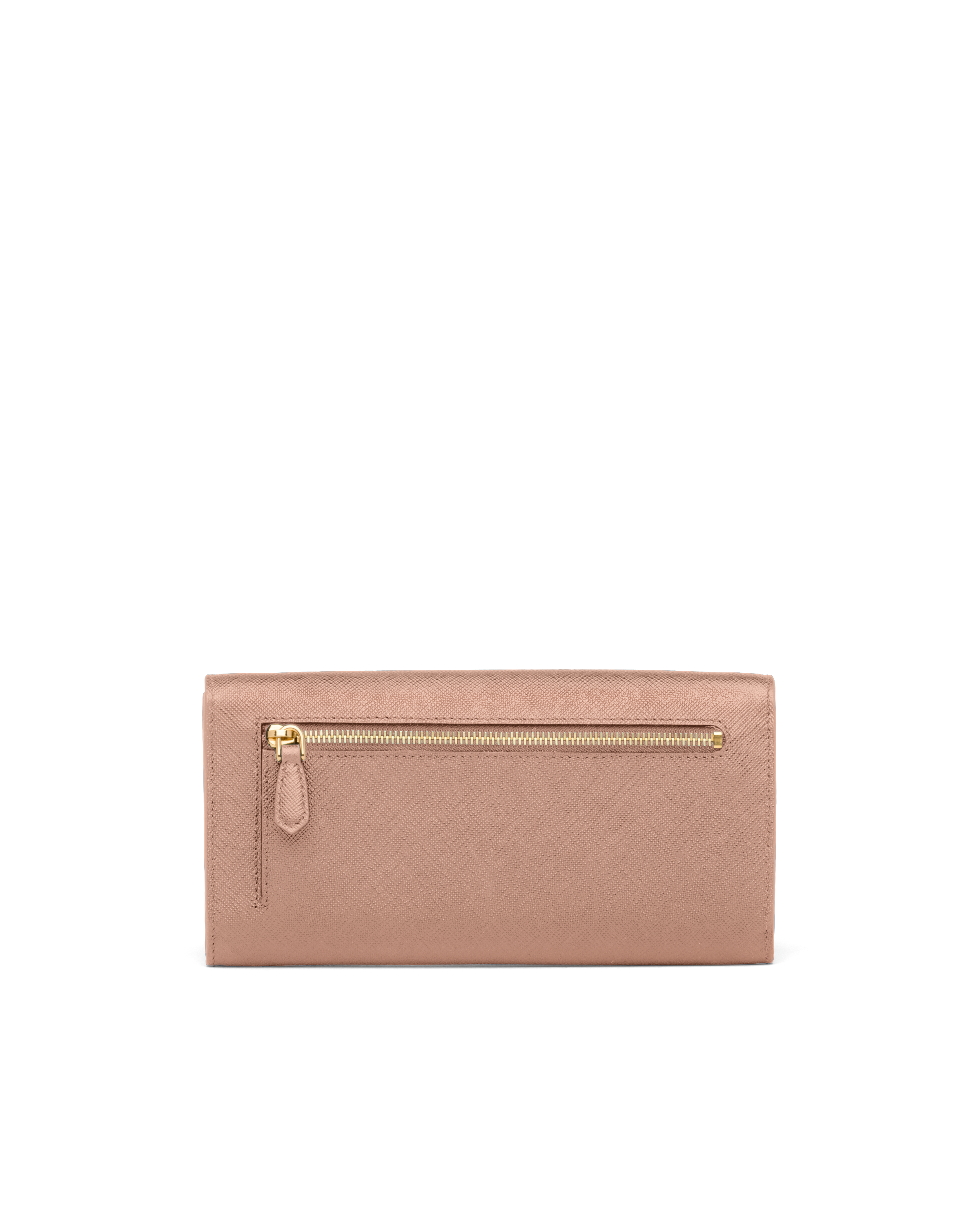 prada saffiano leather tab wallet