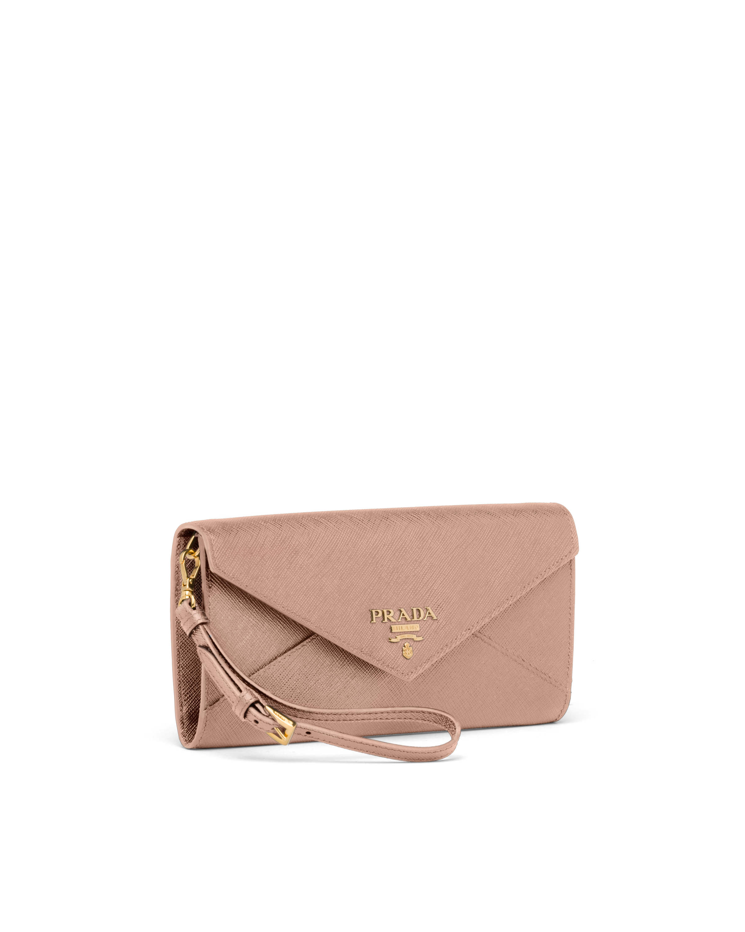 prada wallet on chain saffiano