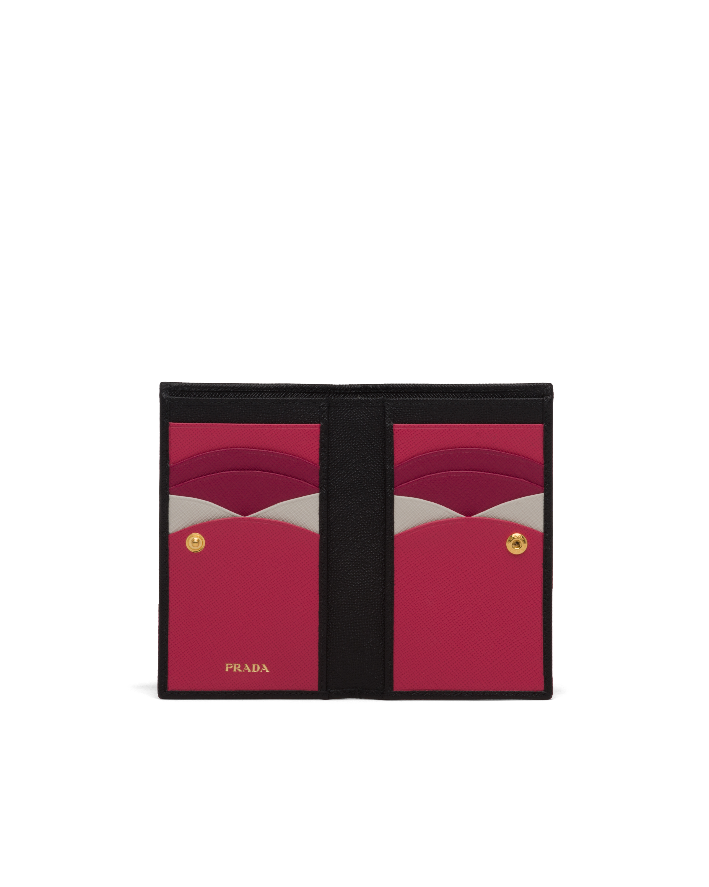 Black Saffiano Leather Card Holder | PRADA