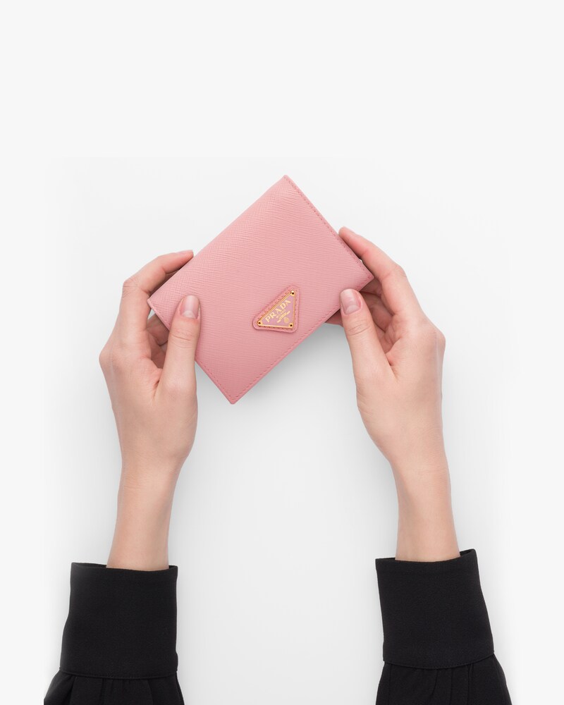 prada small wallet pink