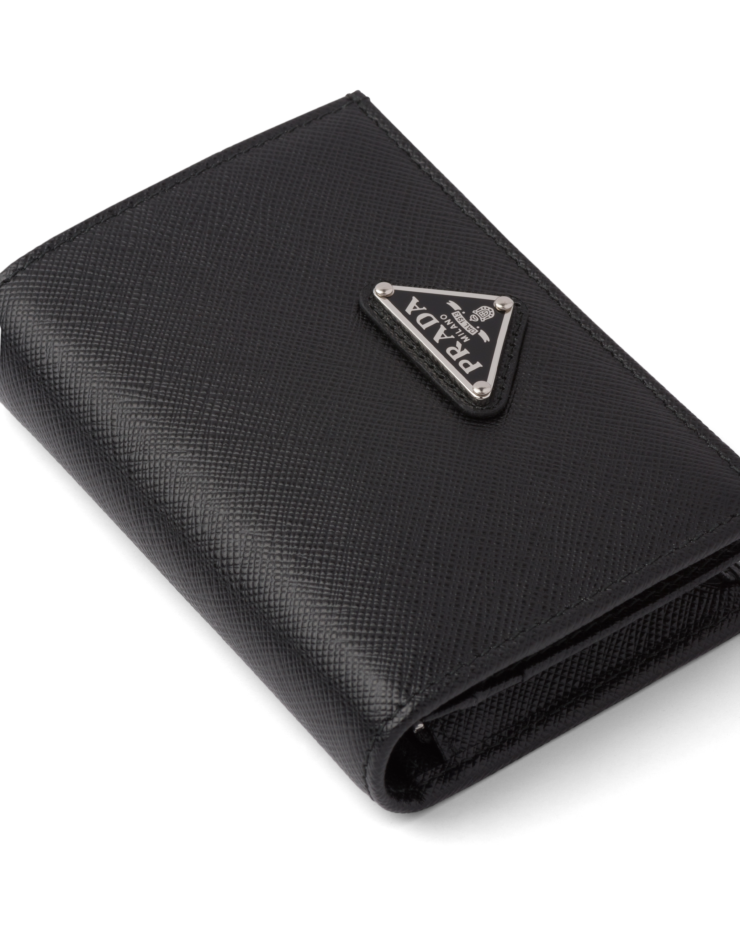 Prada small saffiano wallet store