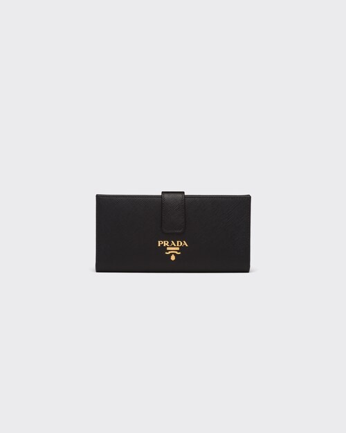 Prada محفظة جلد "سافيانو" كبيرة 1