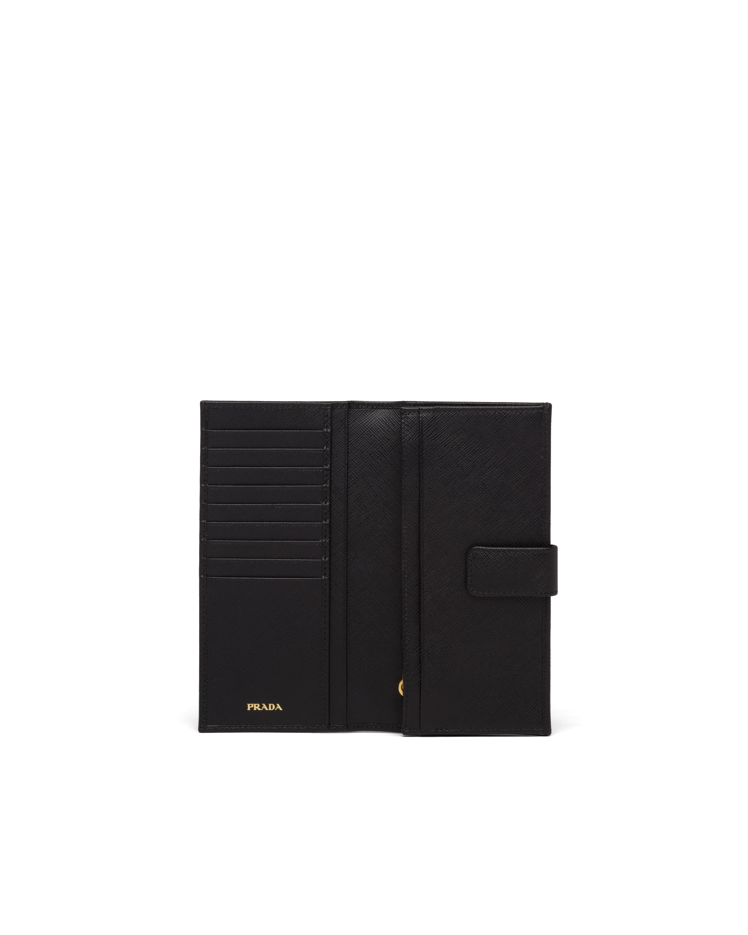 Large saffiano sales leather wallet prada