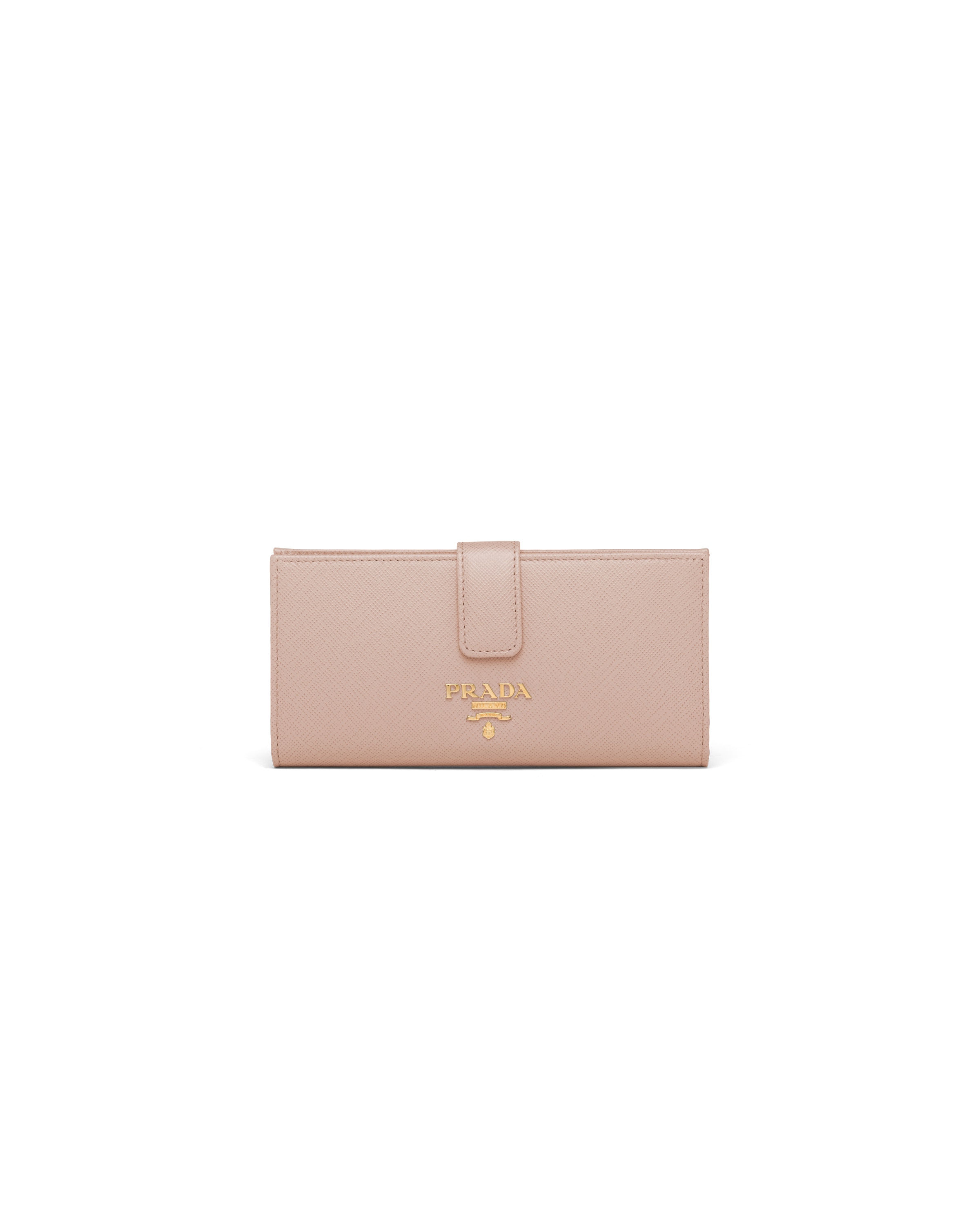 Prada Portafoglio Grande In Saffiano, Donna, Cipria
