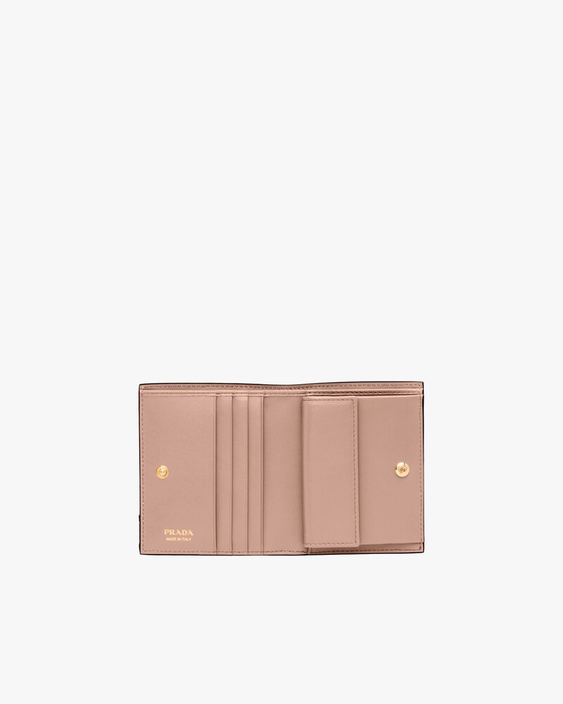 prada compact wallet