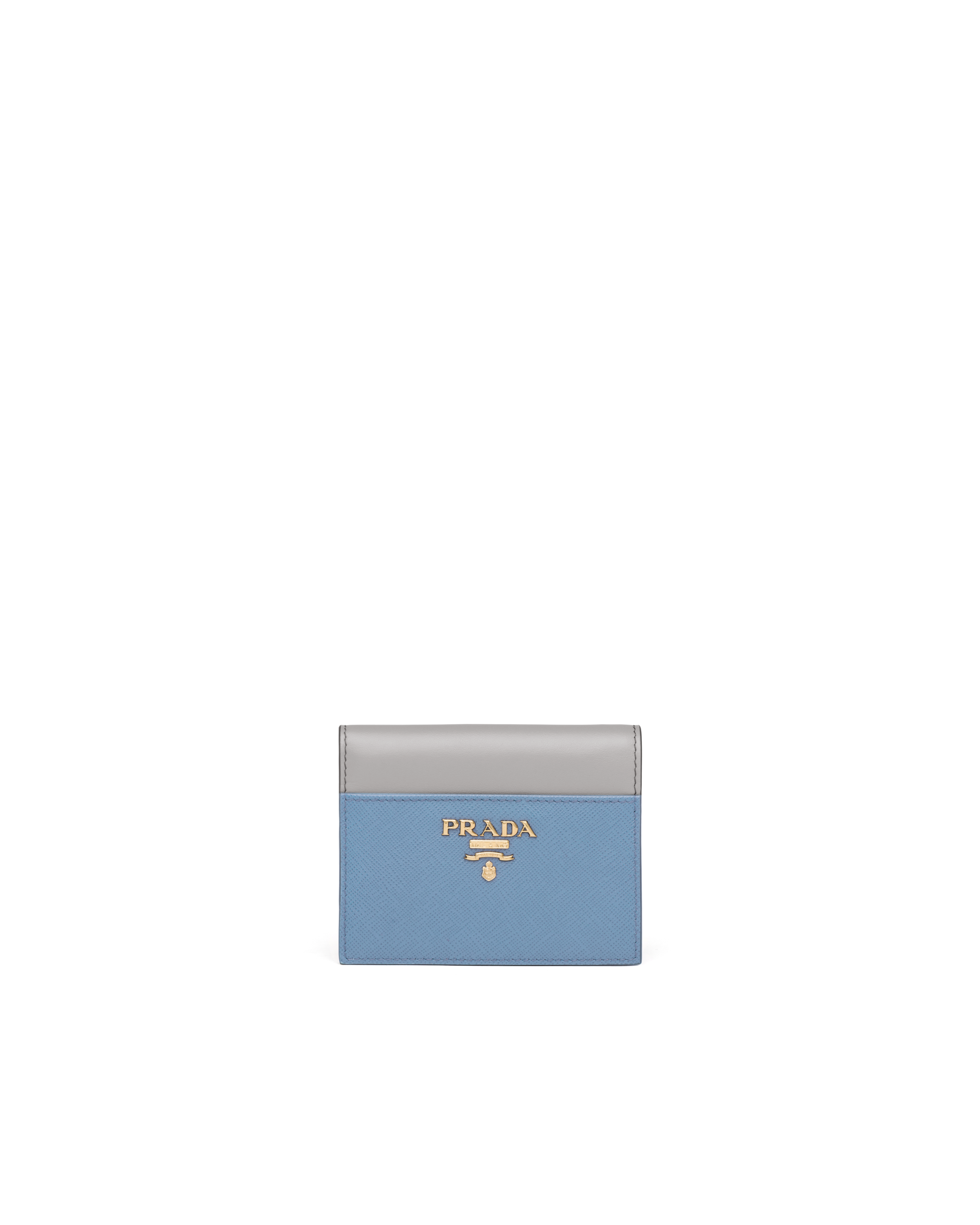 prada blue wallet