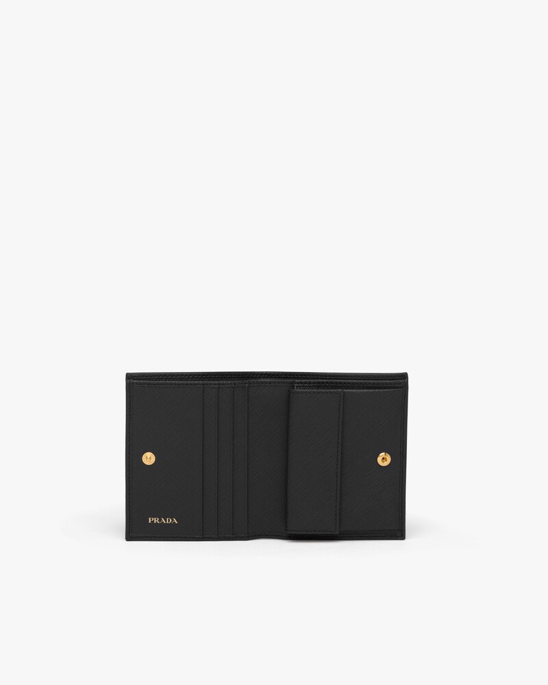 prada small leather wallet