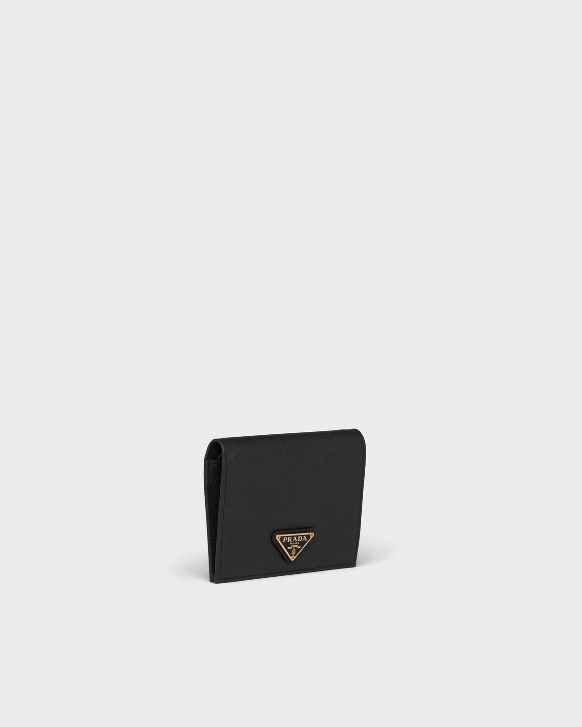 Black Small Saffiano Leather Wallet | PRADA