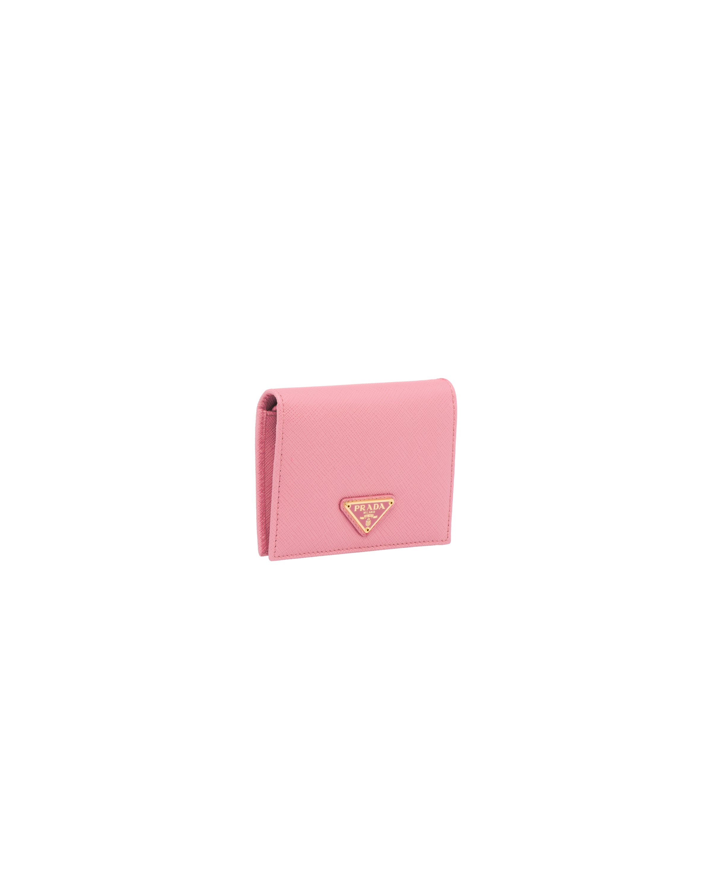Prada small outlet wallet pink
