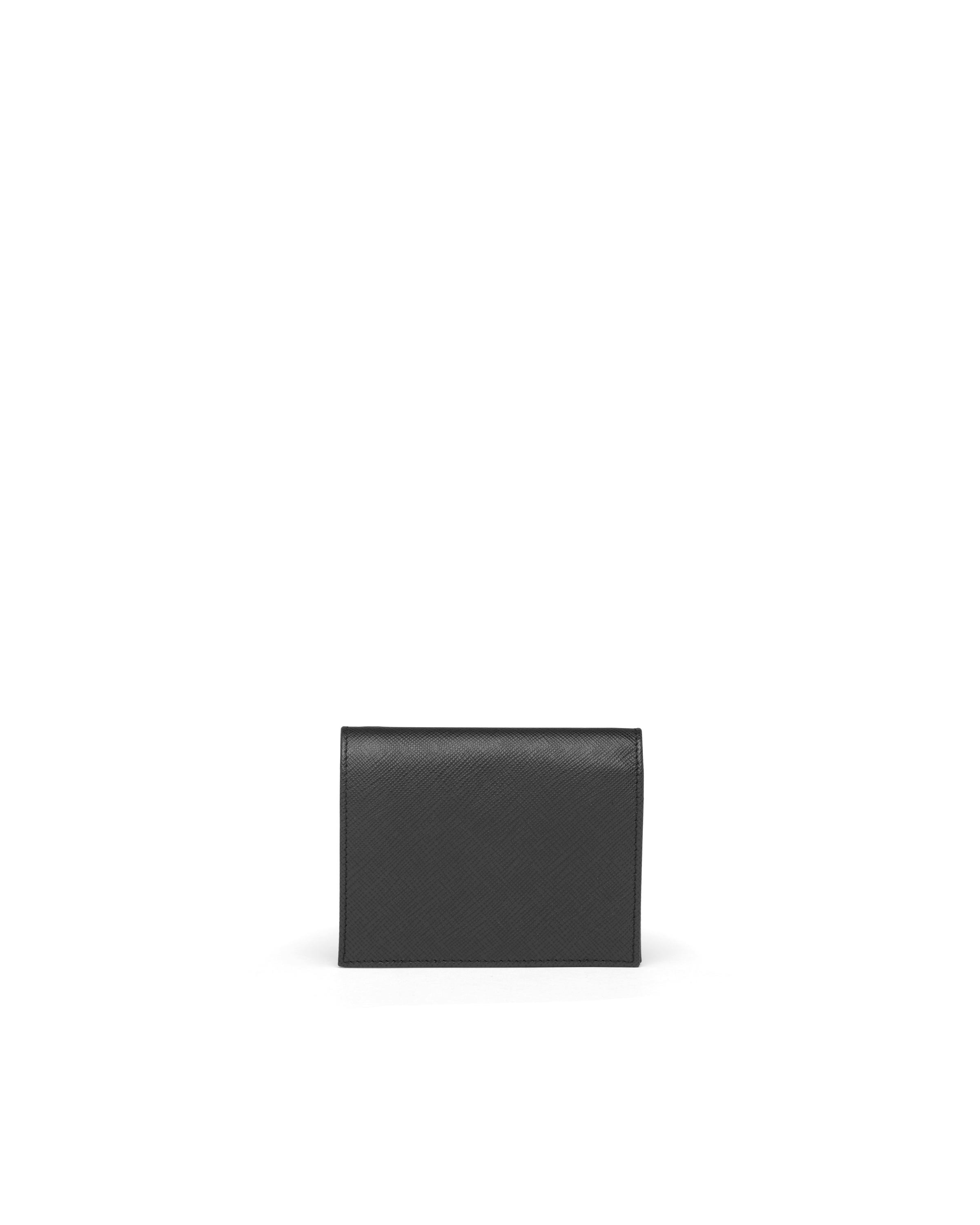 Black Small Saffiano Leather Wallet PRADA