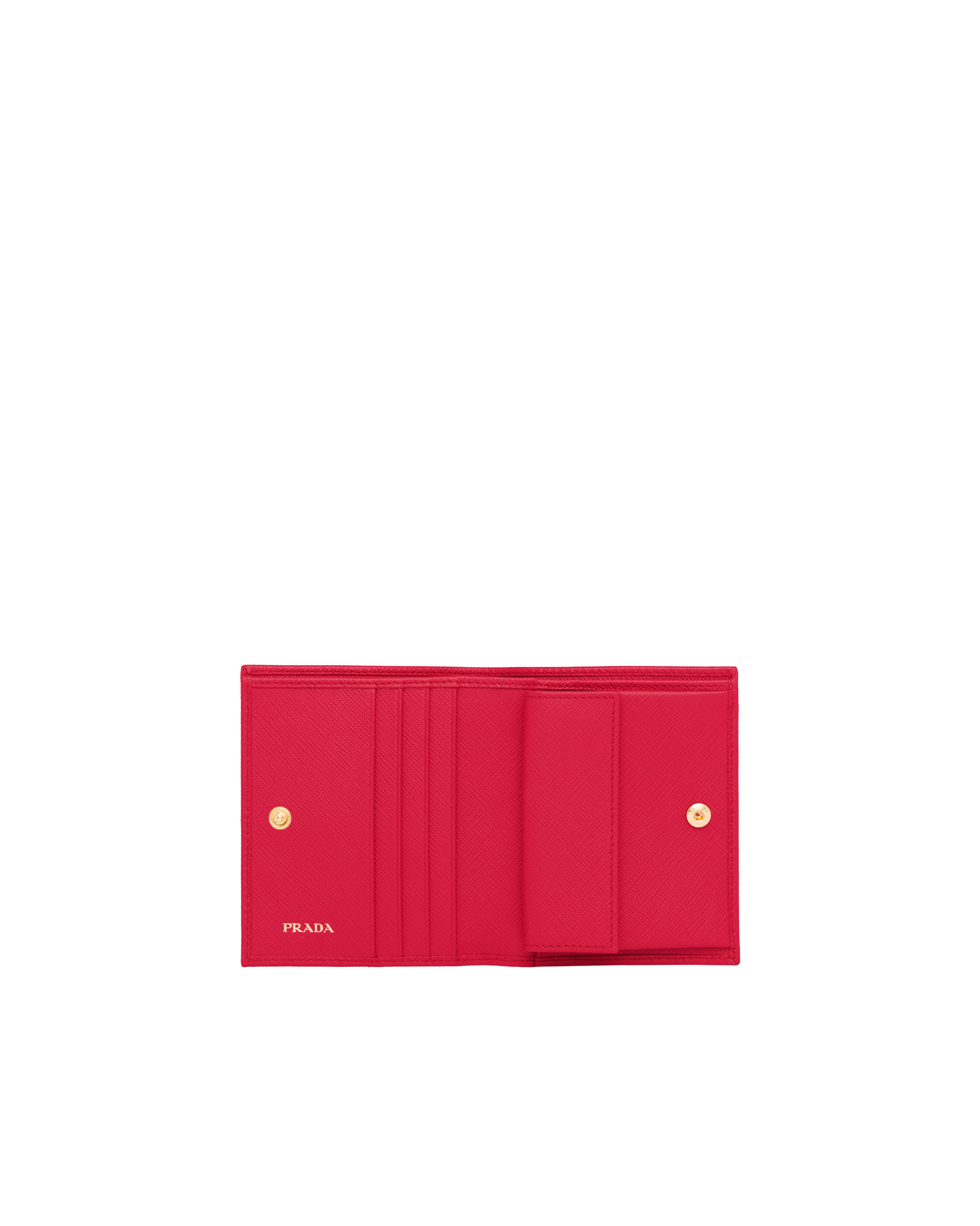 Prada Carteira em couro Saffiano pequena 4