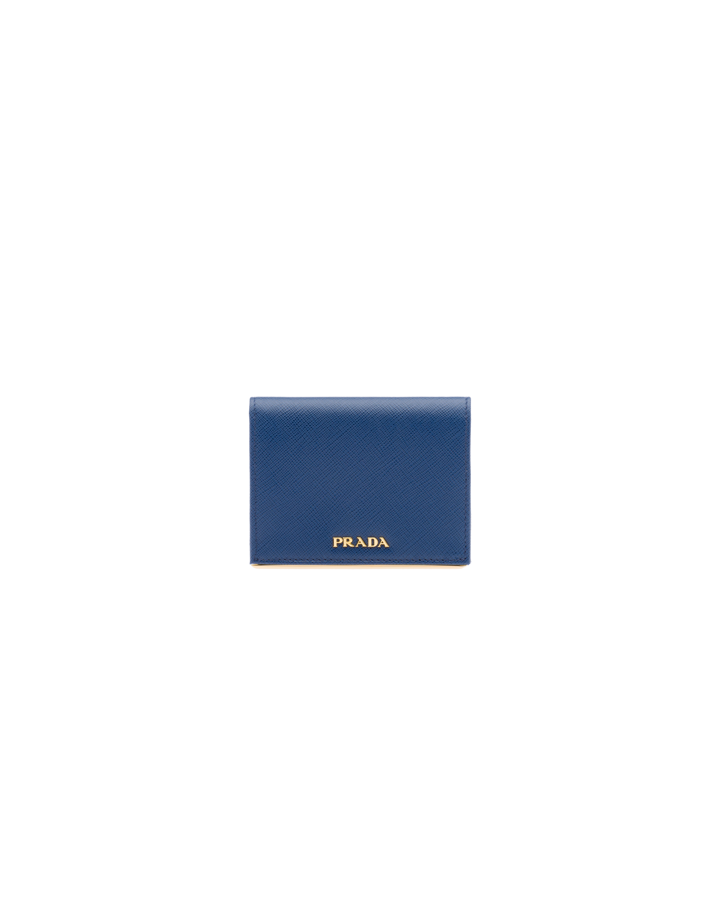 prada saffiano compact wallet