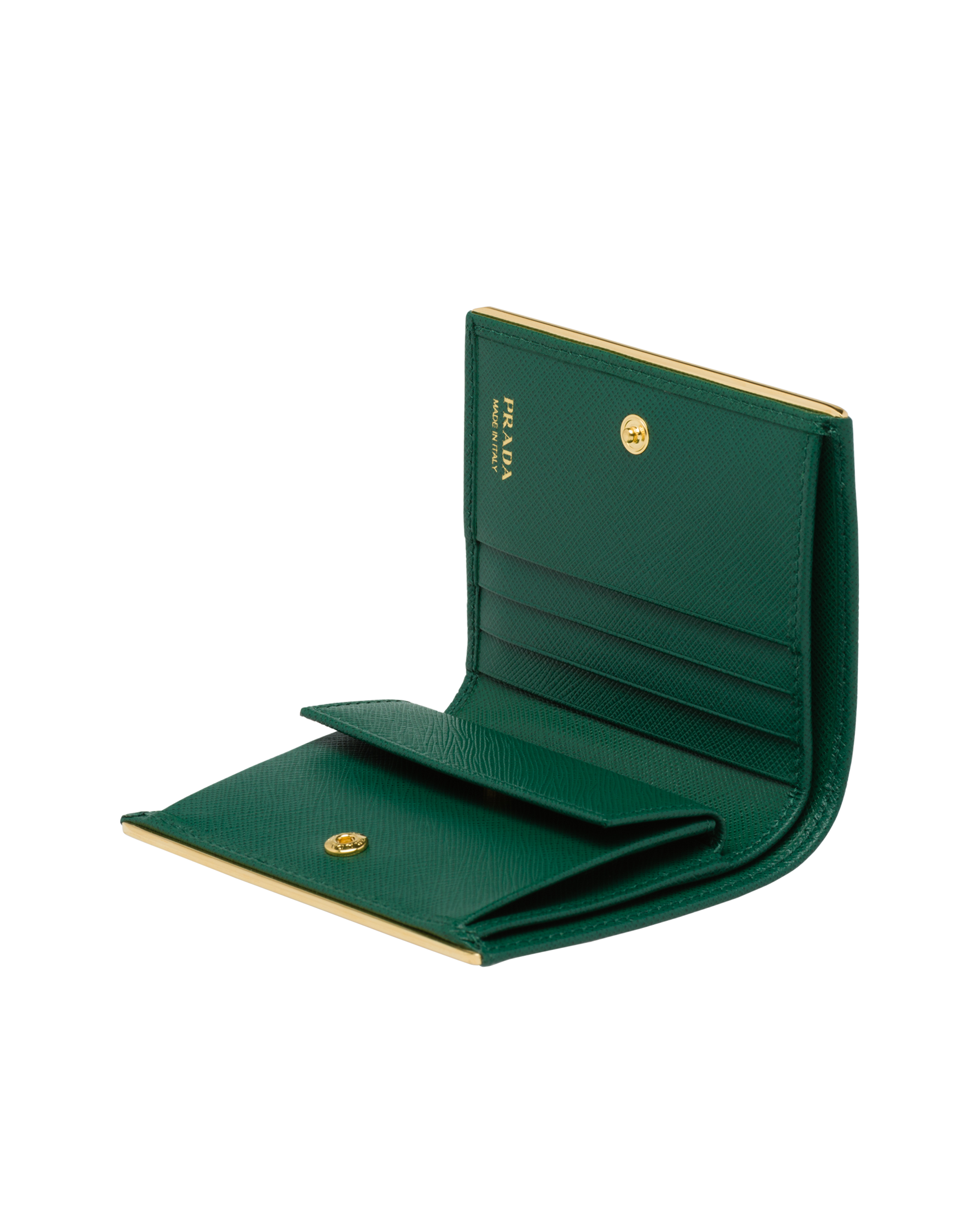 prada wallet green