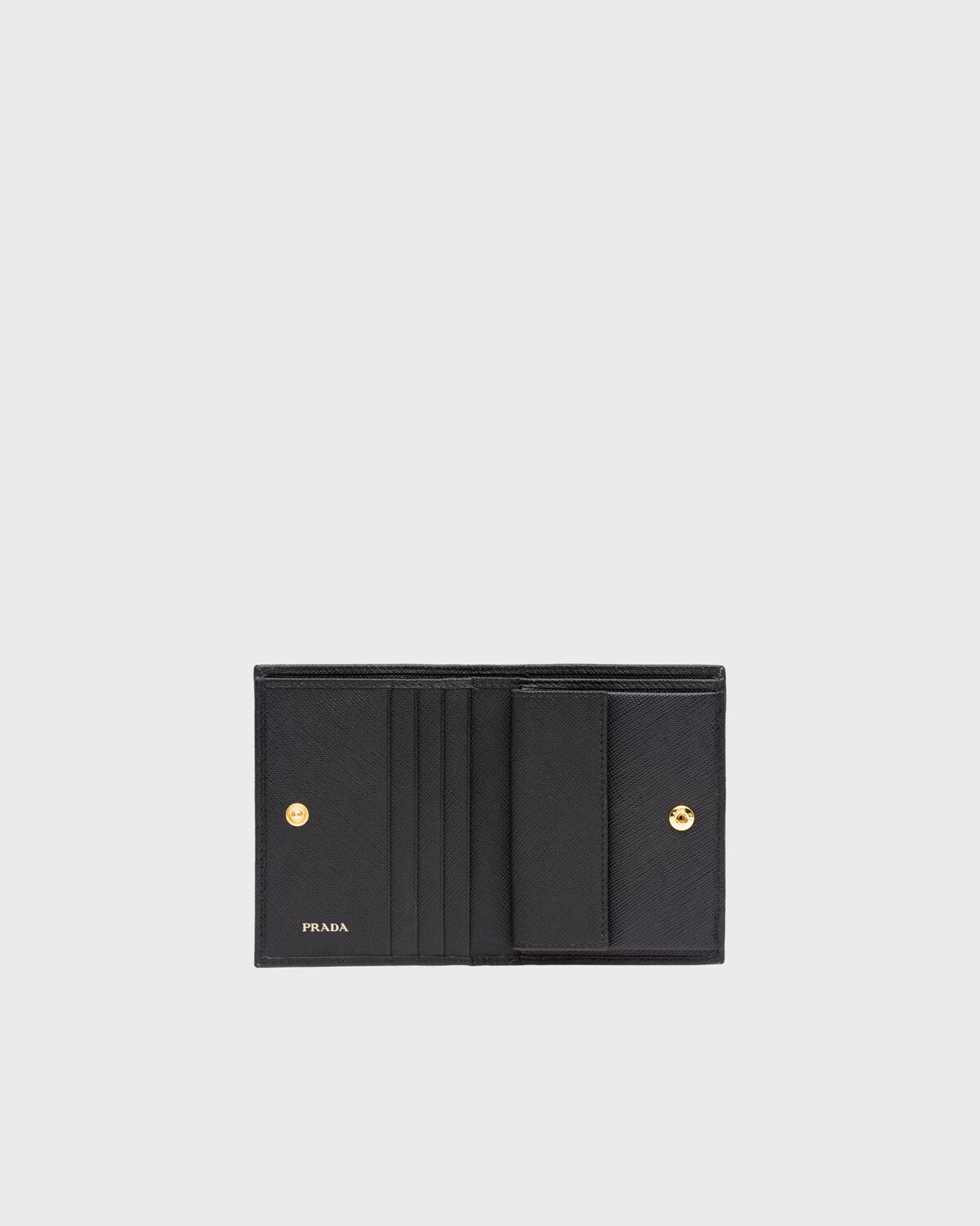 Black Small Saffiano Leather Wallet | PRADA