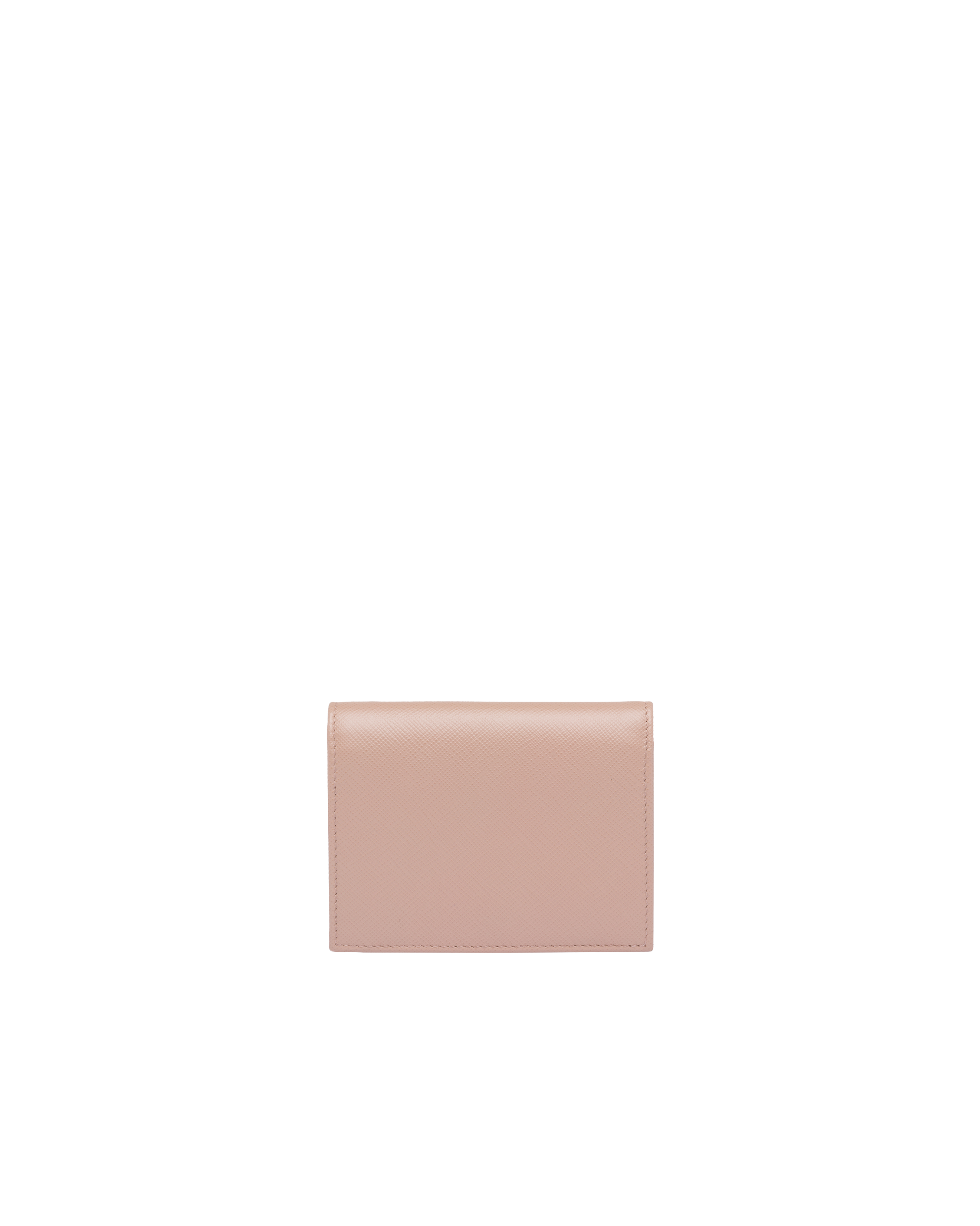 Powder Pink Small Saffiano Leather Wallet | PRADA - United States