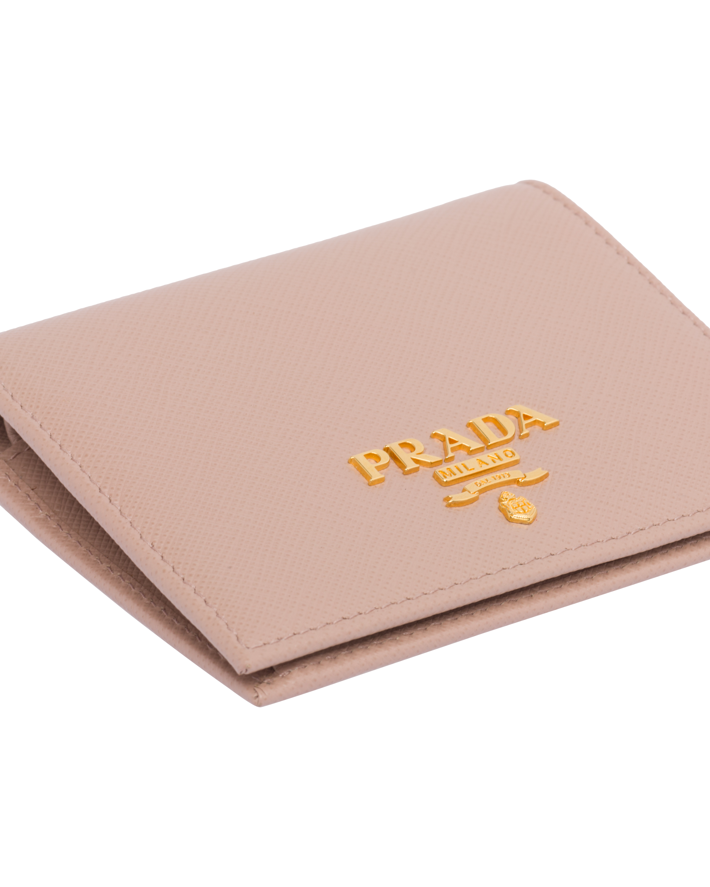 Prada saffiano clearance wallet pink