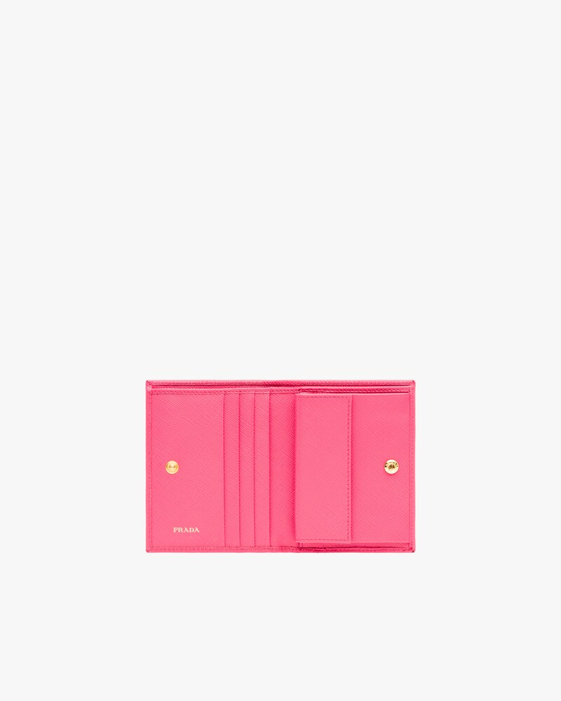 prada small wallet pink