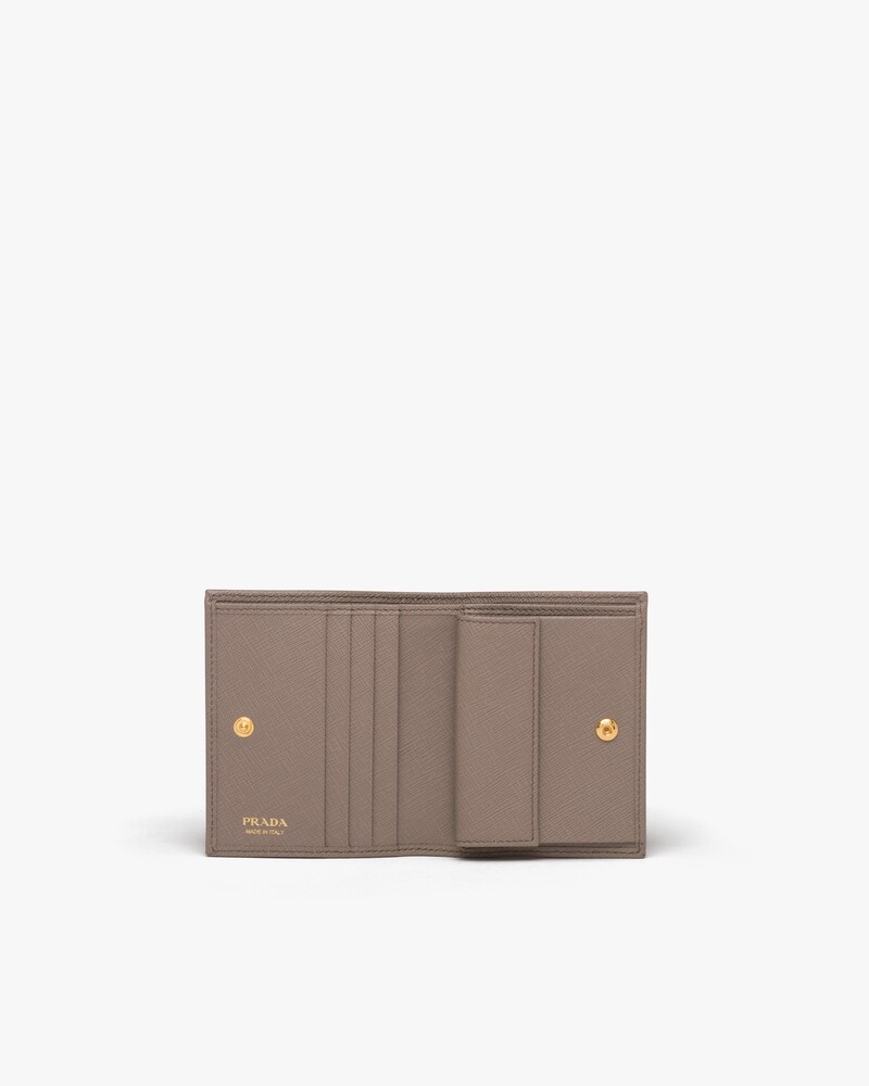 prada saffiano compact wallet