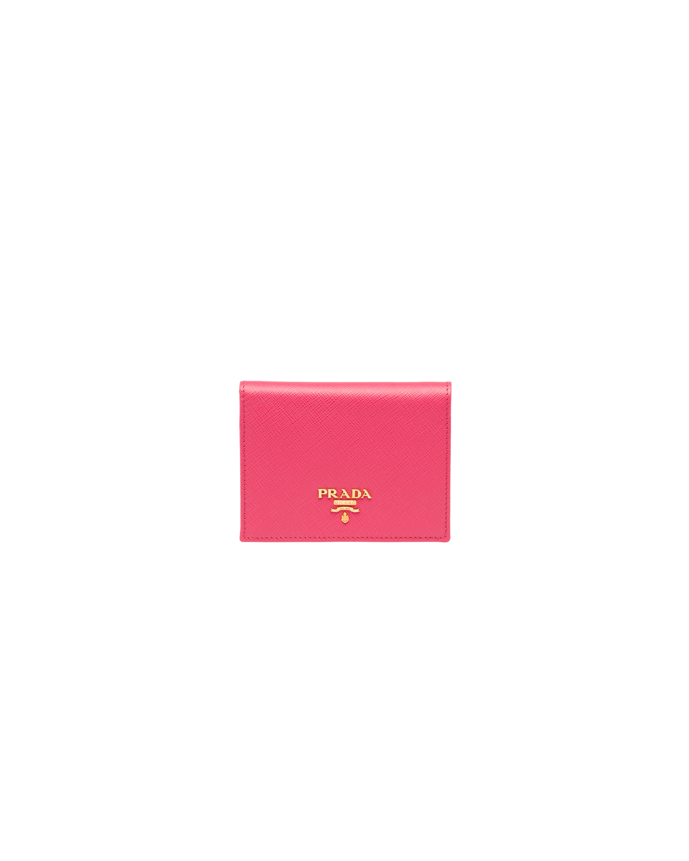 prada saffiano wallet pink