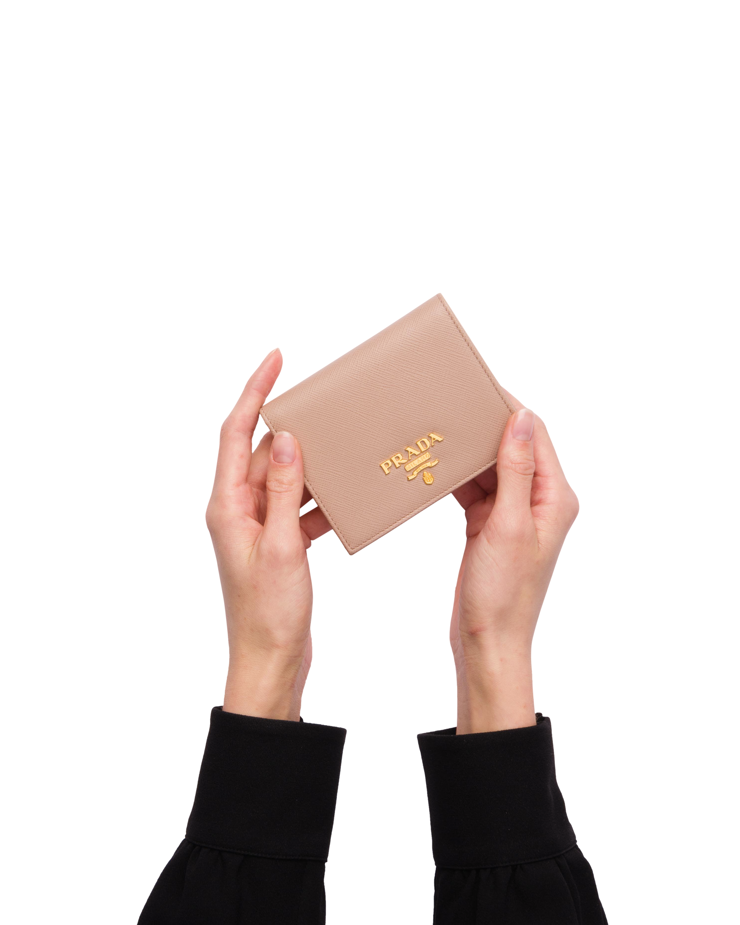 prada beige wallet