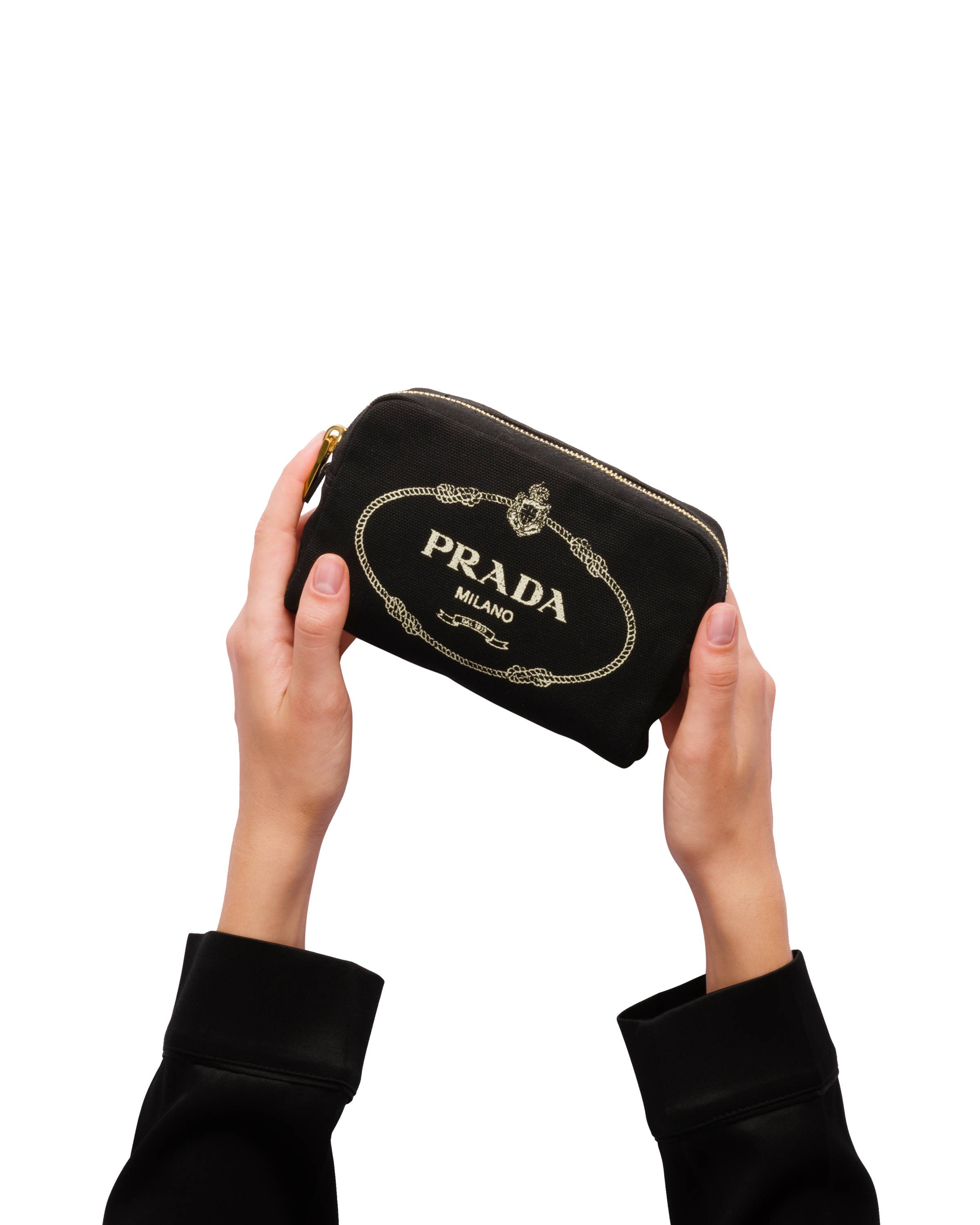 prada canvas pouch