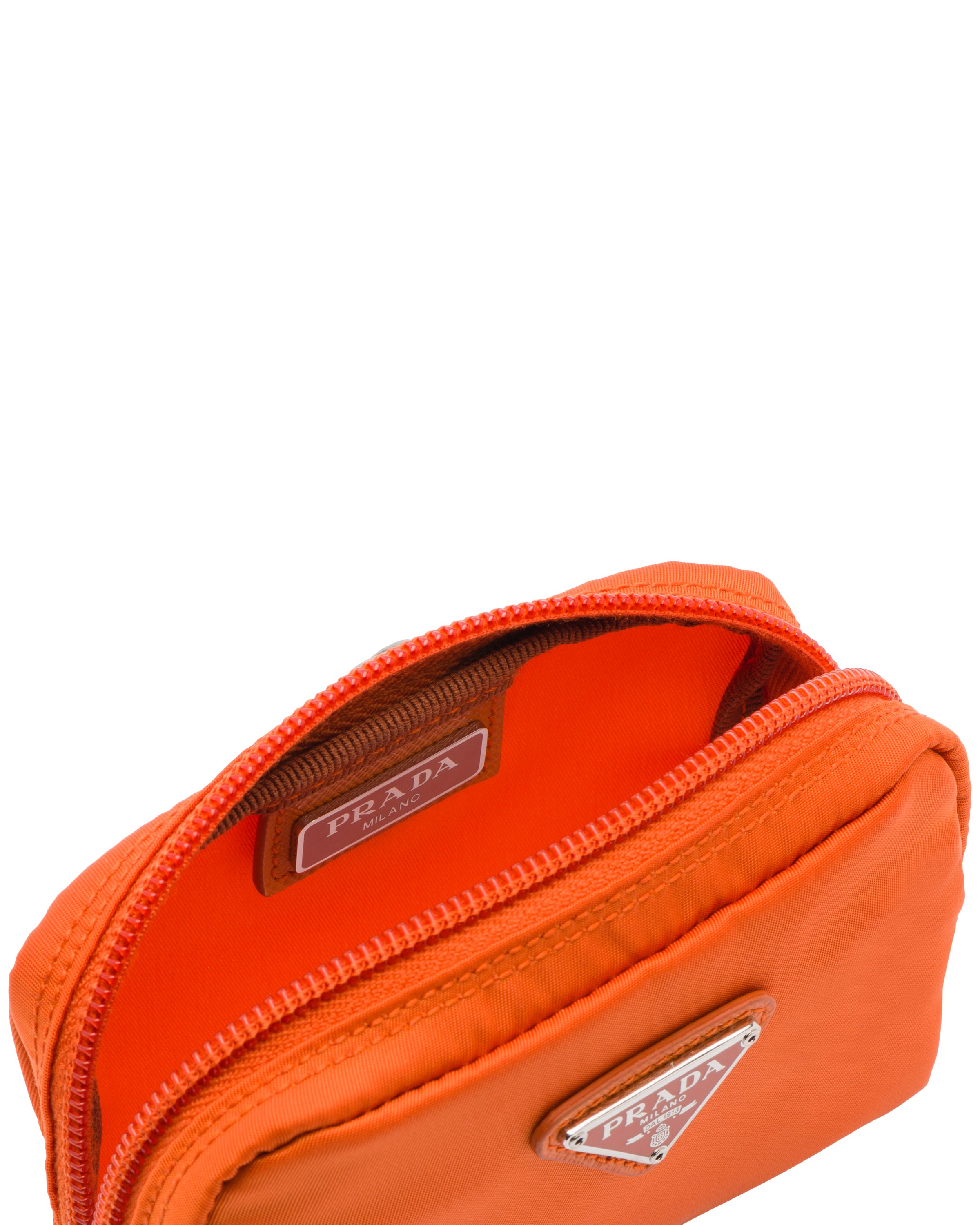prada orange nylon bag