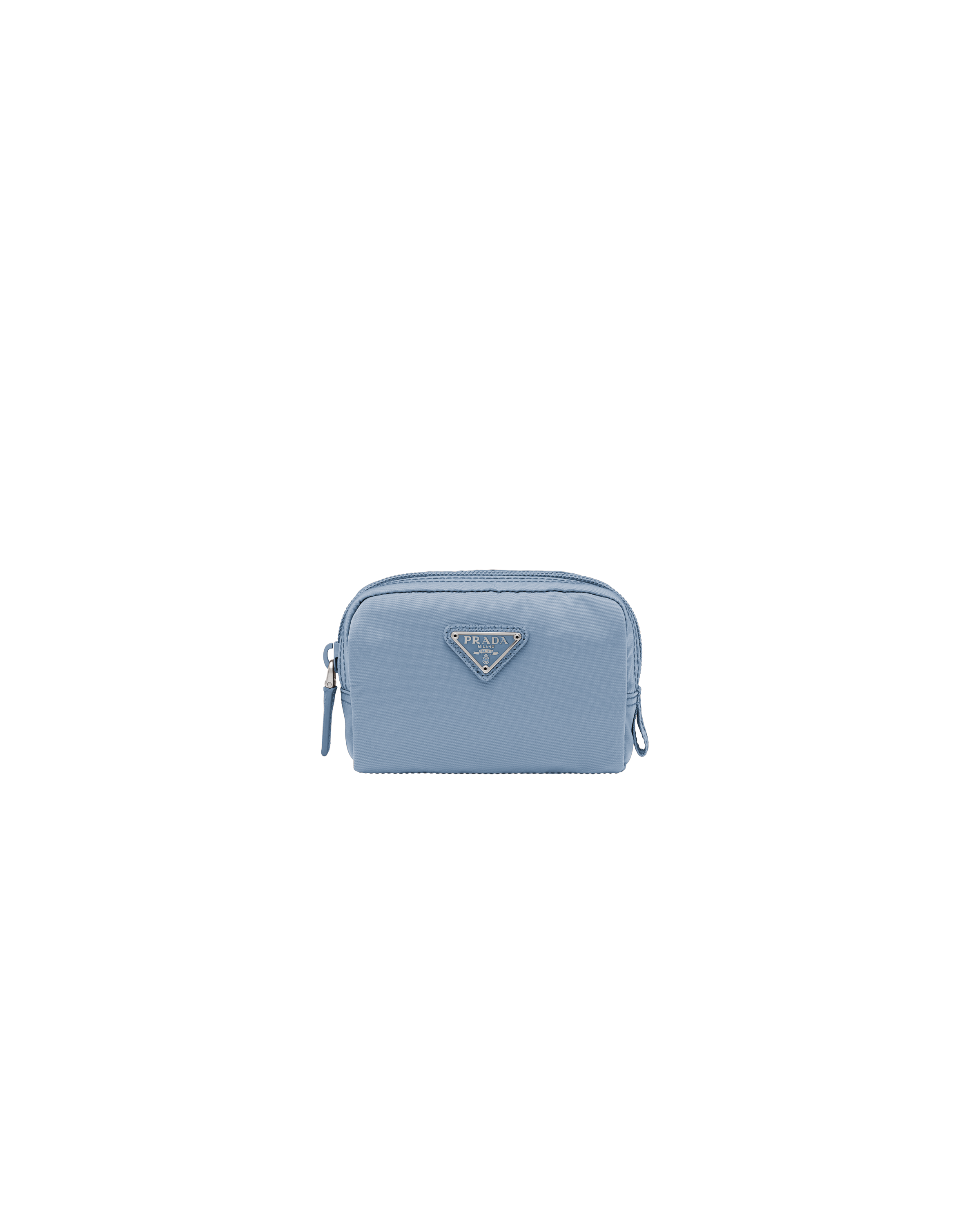 未使用】PRADA プラダ ファブリックポーチ ライトブルー floraltrendy.com