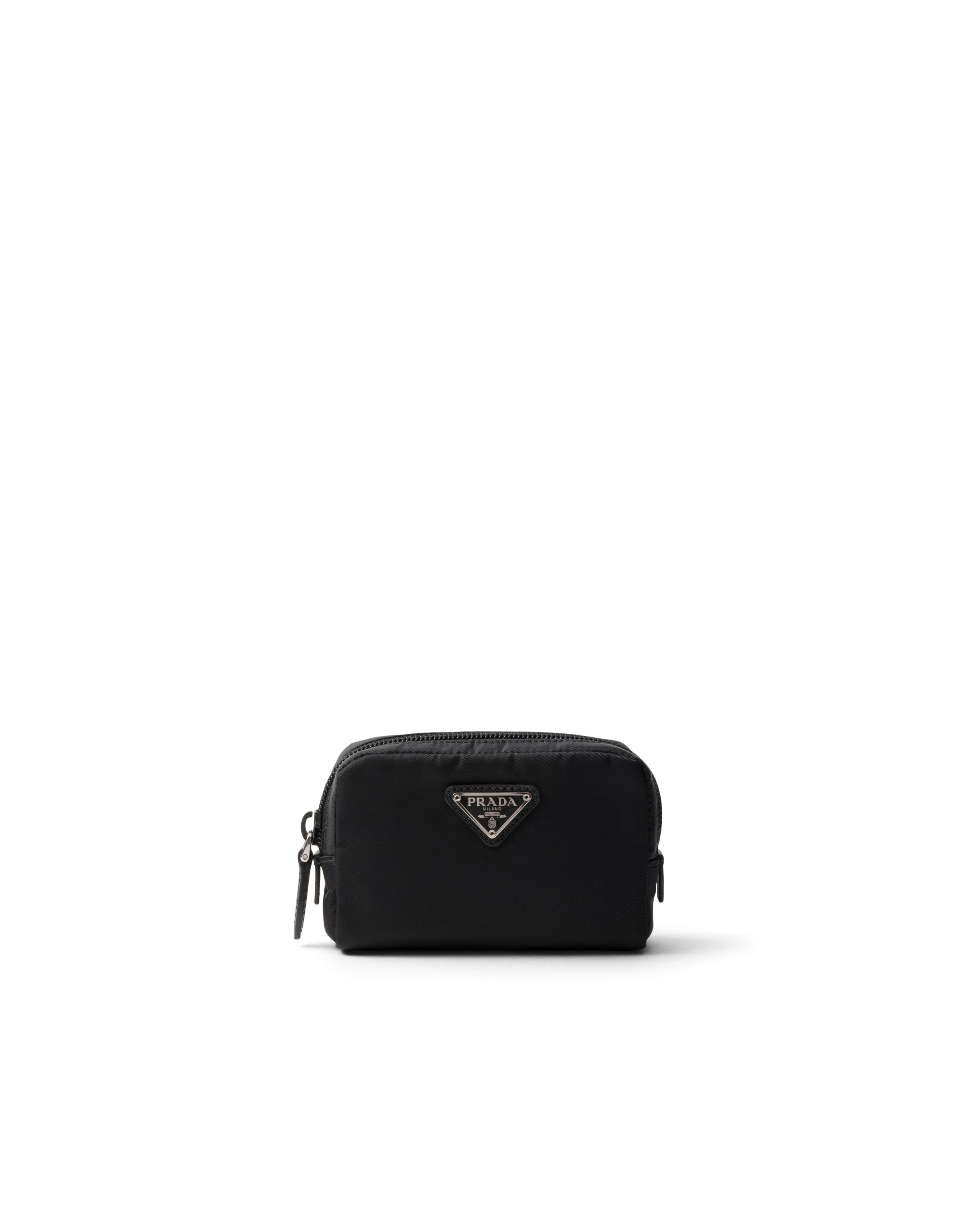 Prada Micro Re-nylon Pouch In Black
