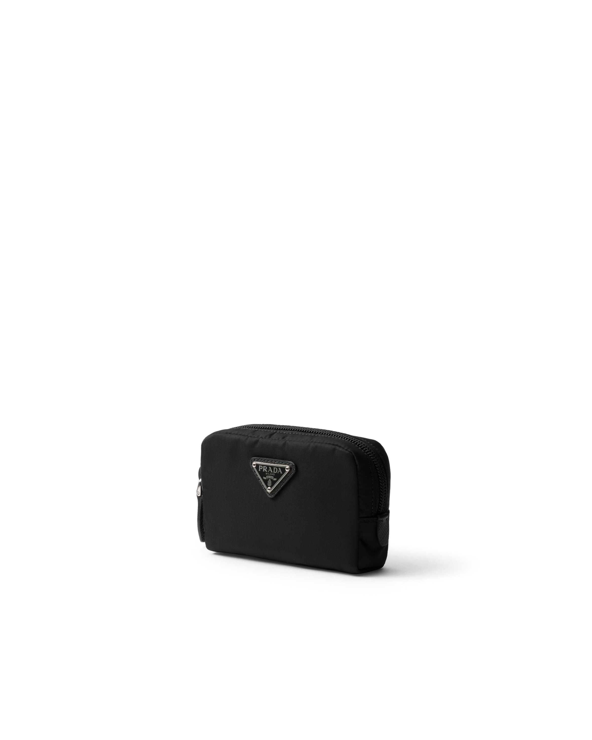Prada Micro Re-nylon Pouch In Black