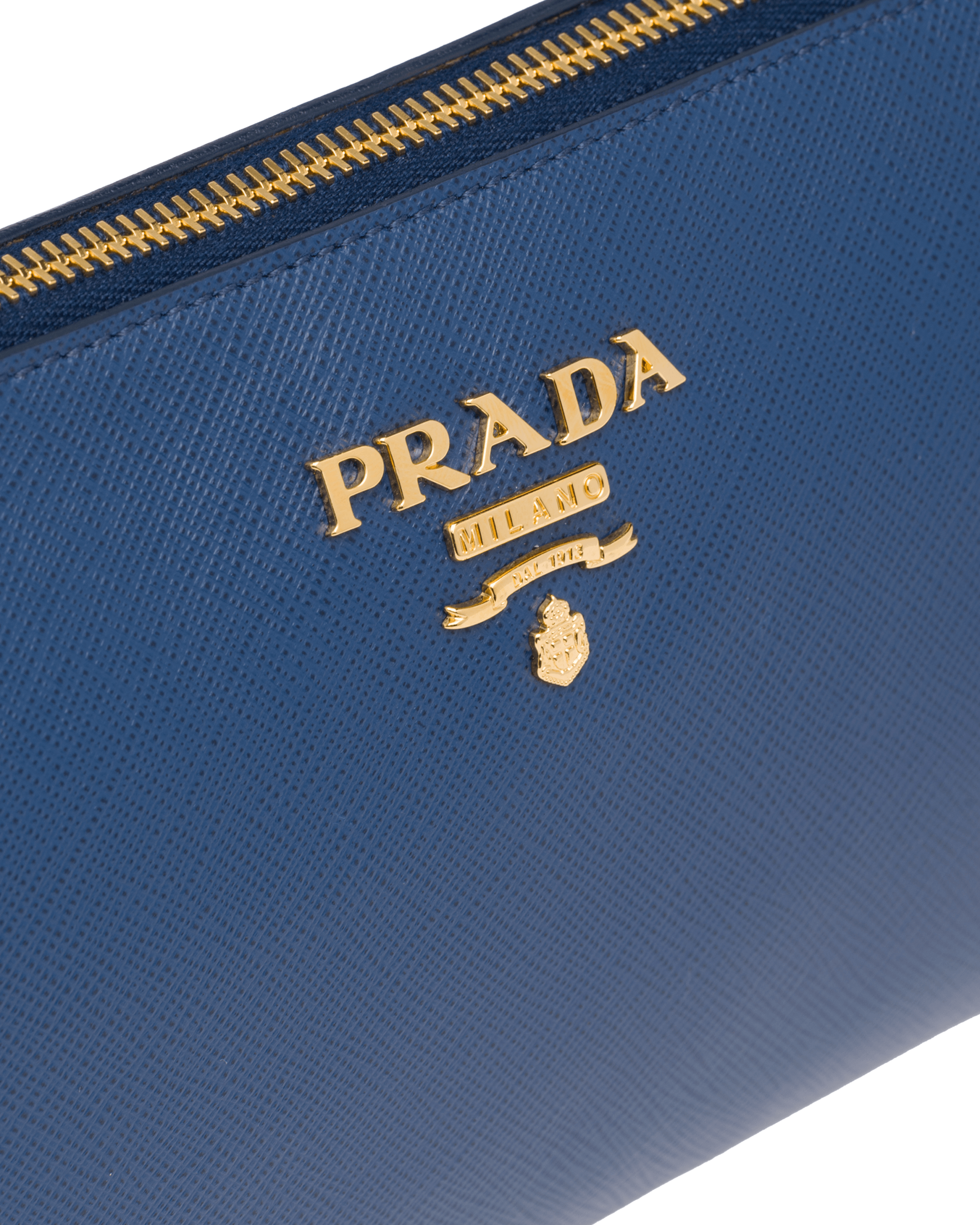 prada blue clutch