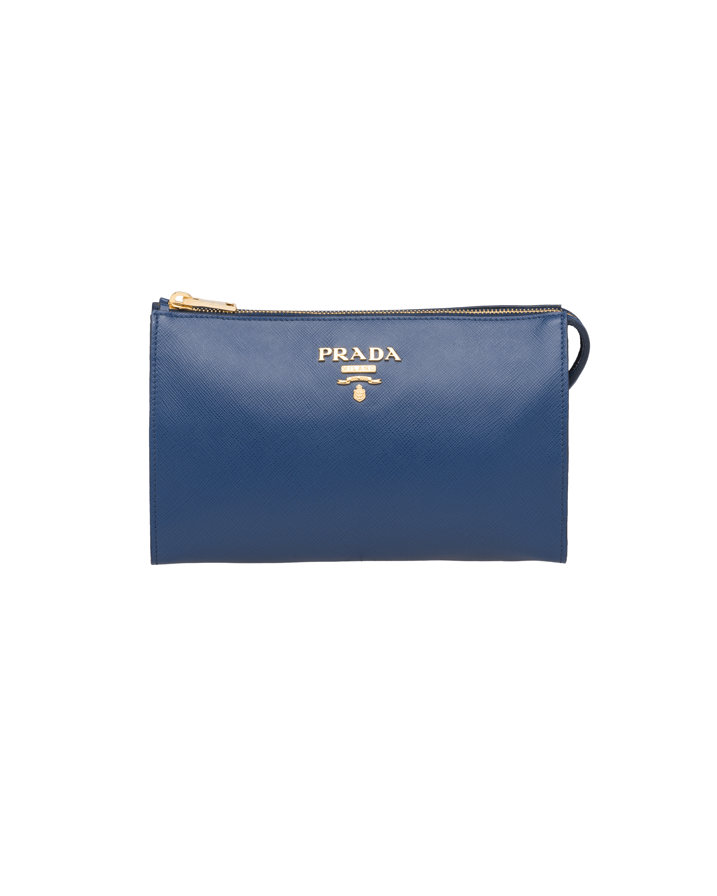 prada logo clutch
