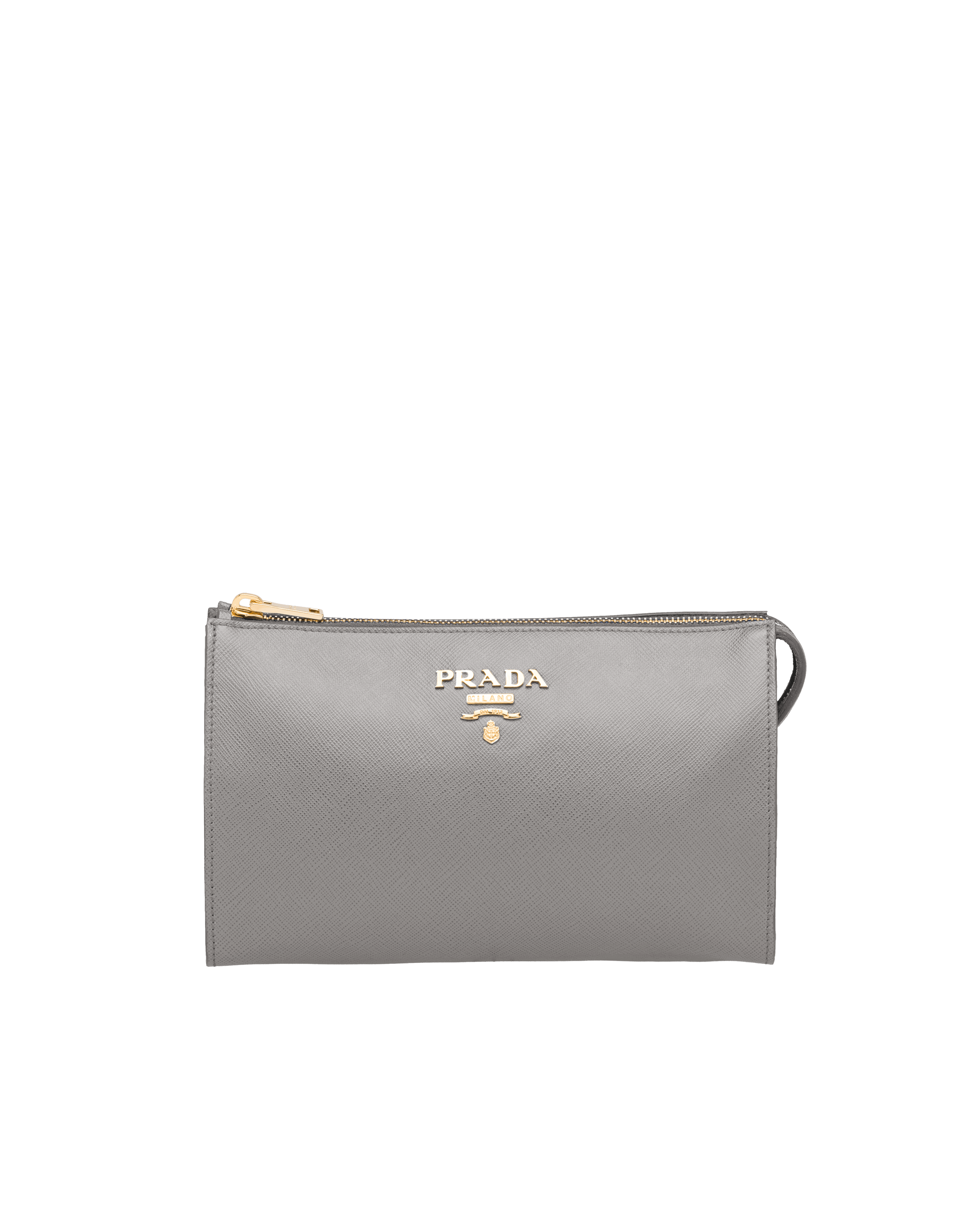 prada silver clutch