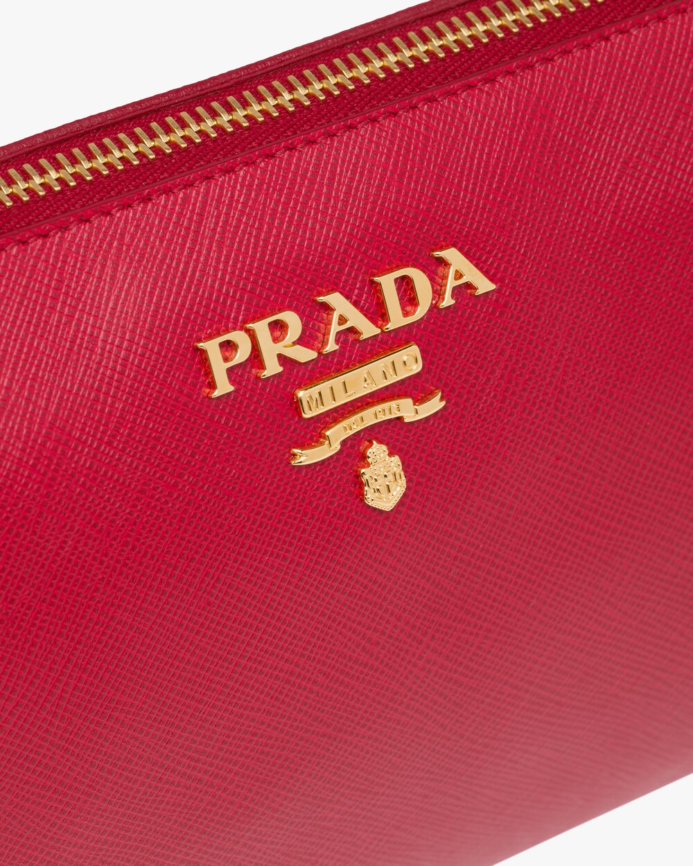 prada red clutch